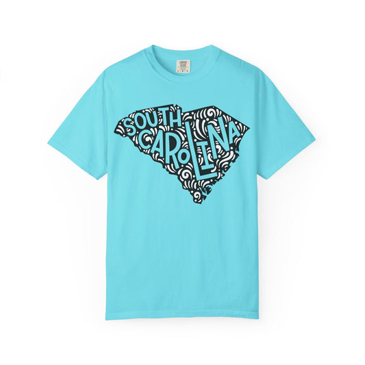South Carolina "Woodcut Series" T-Shirt - 14 Colors in 7 Sizes Available!