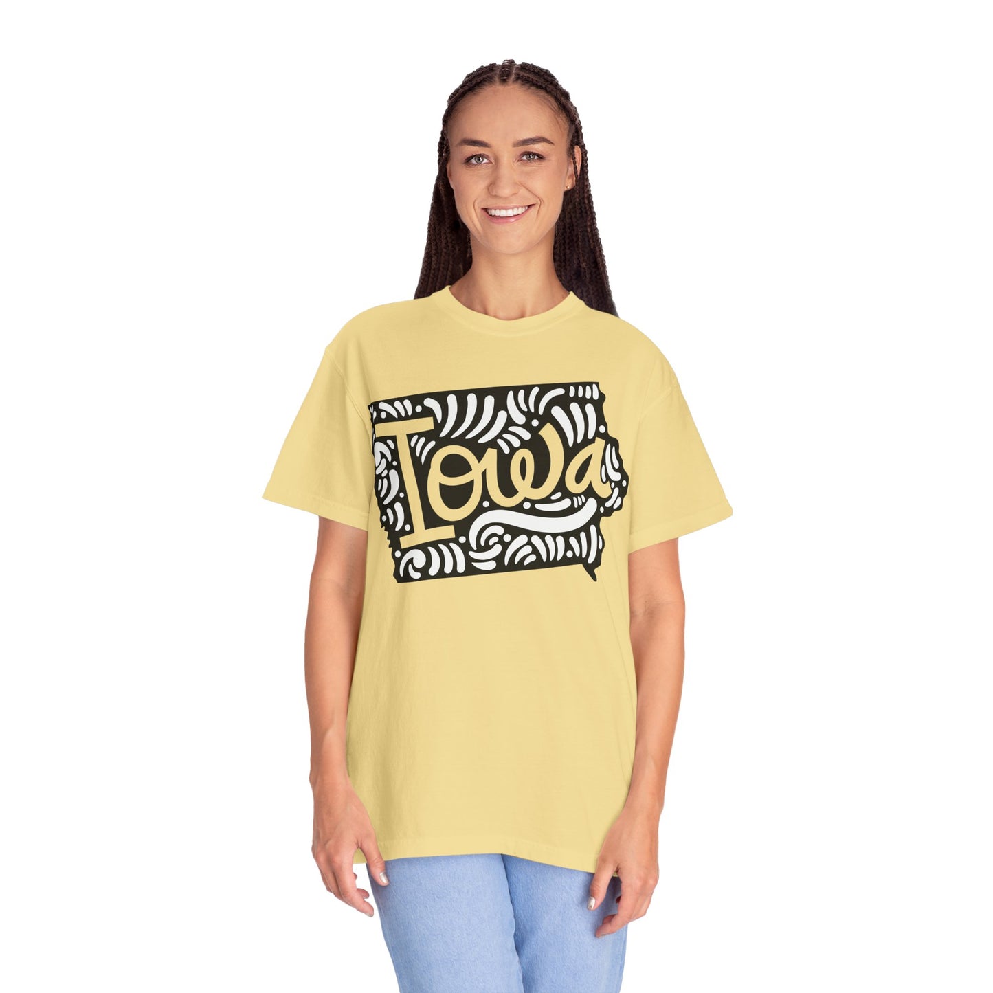 Iowa "Woodcut Series" T-Shirt - 14 Colors in 7 Sizes Available!
