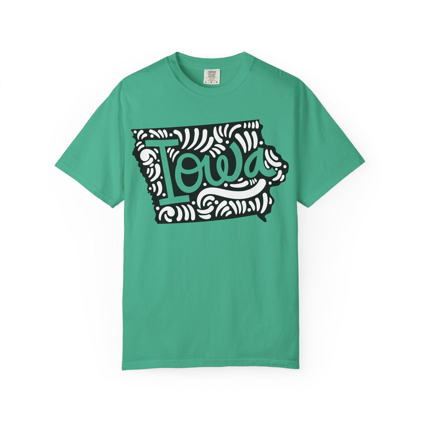 Iowa "Woodcut Series" T-Shirt - 14 Colors in 7 Sizes Available!