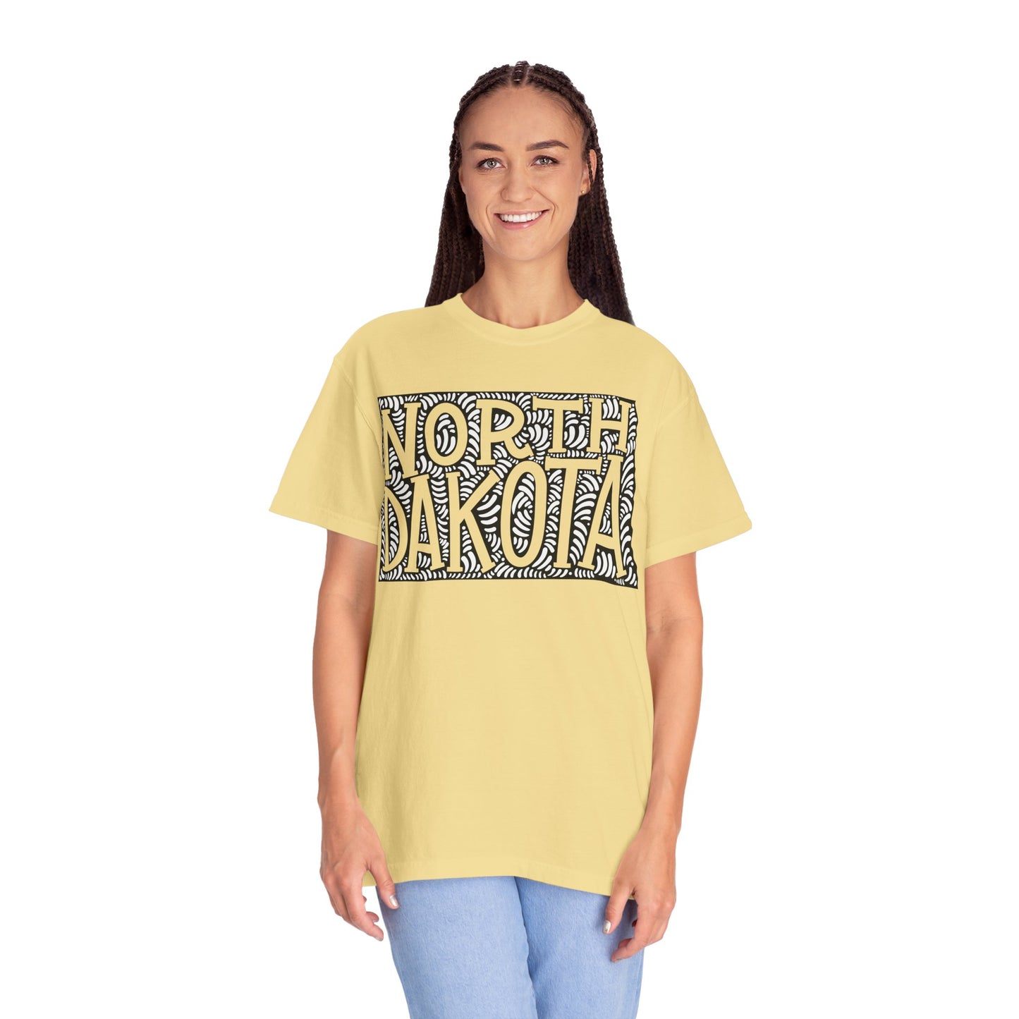 North Dakota "Woodcut Series" T-Shirt - 14 Colors in 7 Sizes Available!