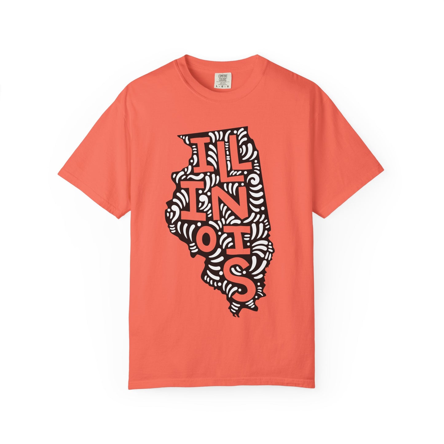 Illinois "Woodcut Series" T-Shirt - 14 Colors in 7 Sizes Available!