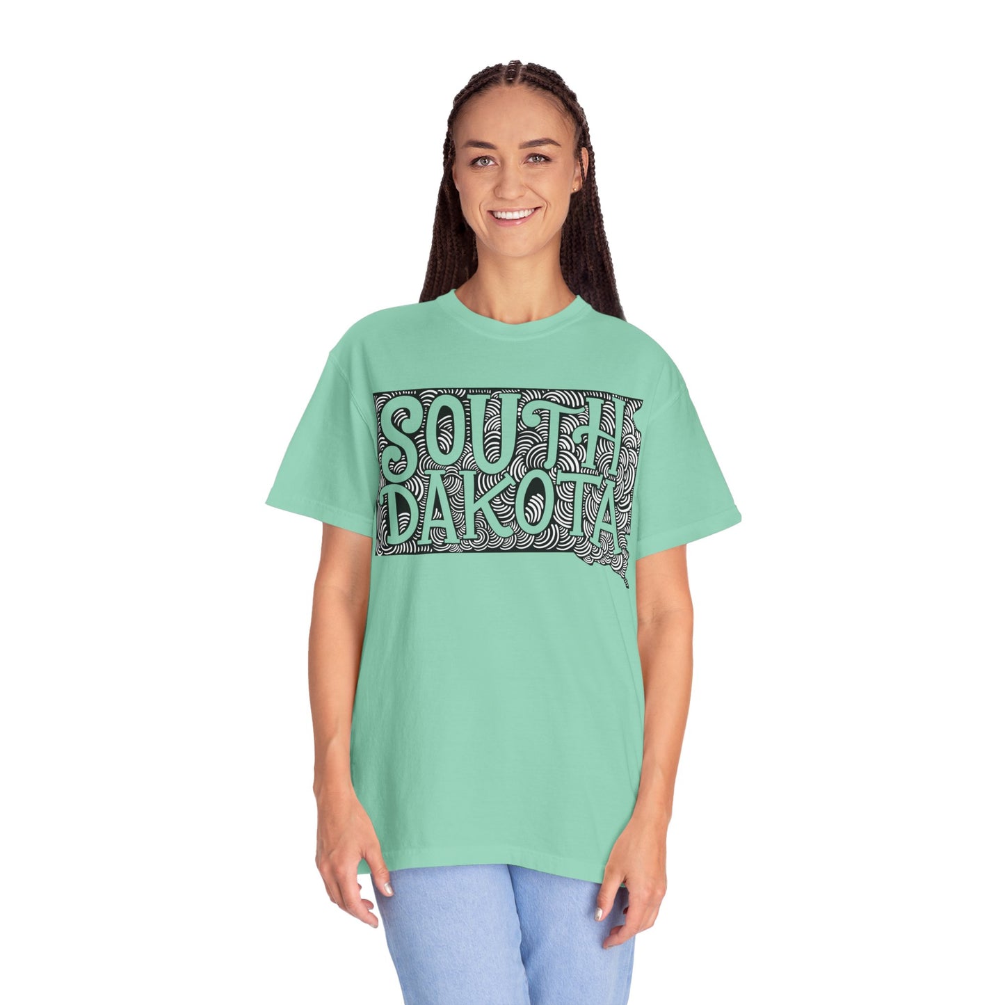 South Dakota "Woodcut Series" T-Shirt - 14 Colors in 7 Sizes Available!