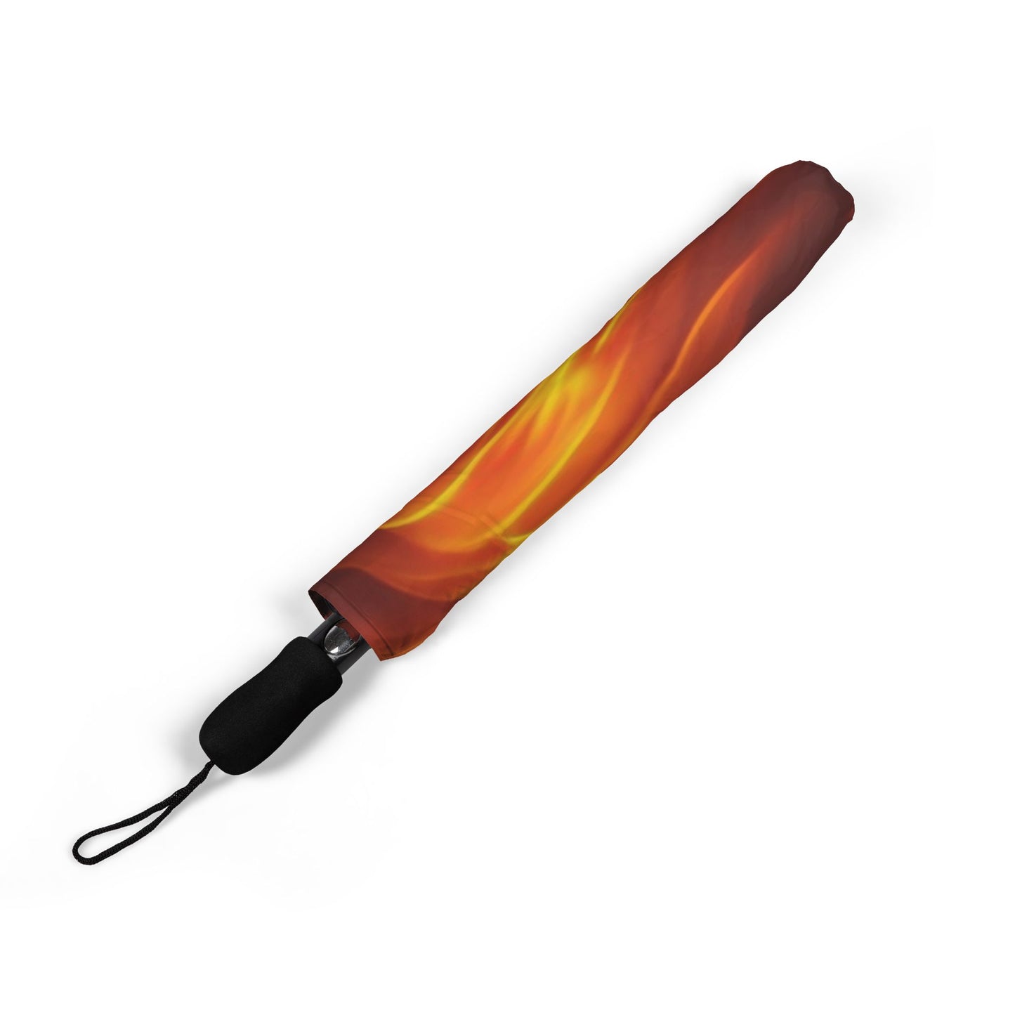 Flames Fire Pattern Print 48" Semi-Automatic Foldable Umbrella