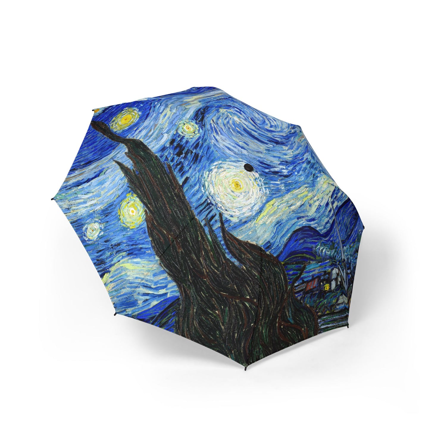 Van Gogh's Starry Night 48" Semi-Automatic Foldable Umbrella