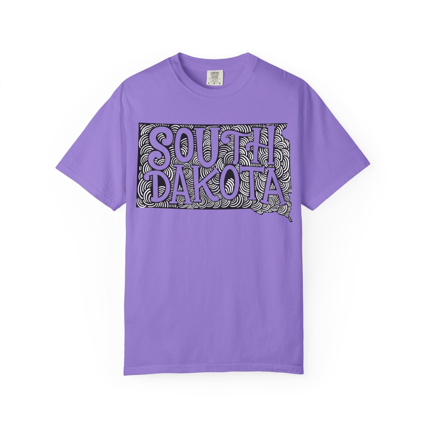 South Dakota "Woodcut Series" T-Shirt - 14 Colors in 7 Sizes Available!