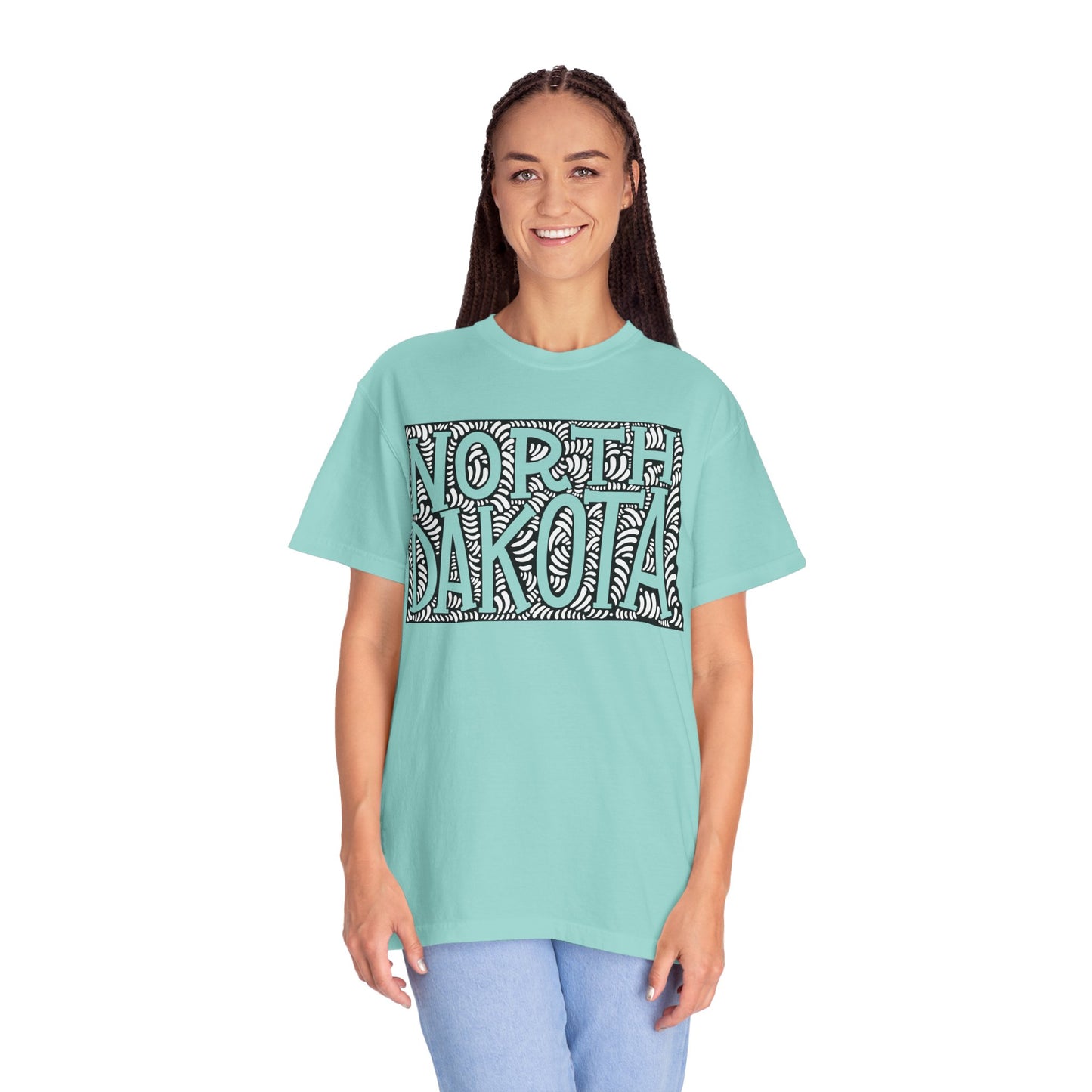 North Dakota "Woodcut Series" T-Shirt - 14 Colors in 7 Sizes Available!