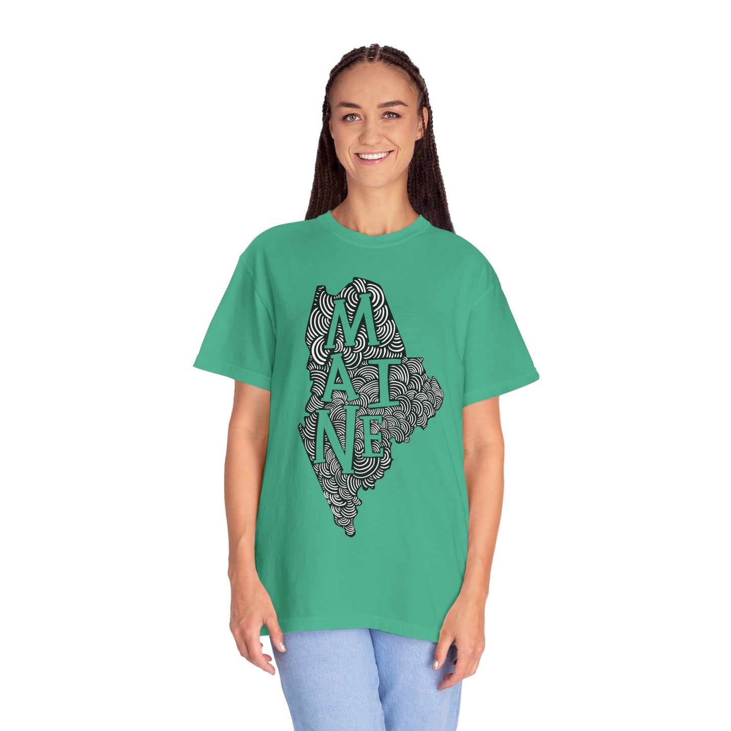 Maine "Woodcut Series" T-Shirt - 14 Colors in 7 Sizes Available!
