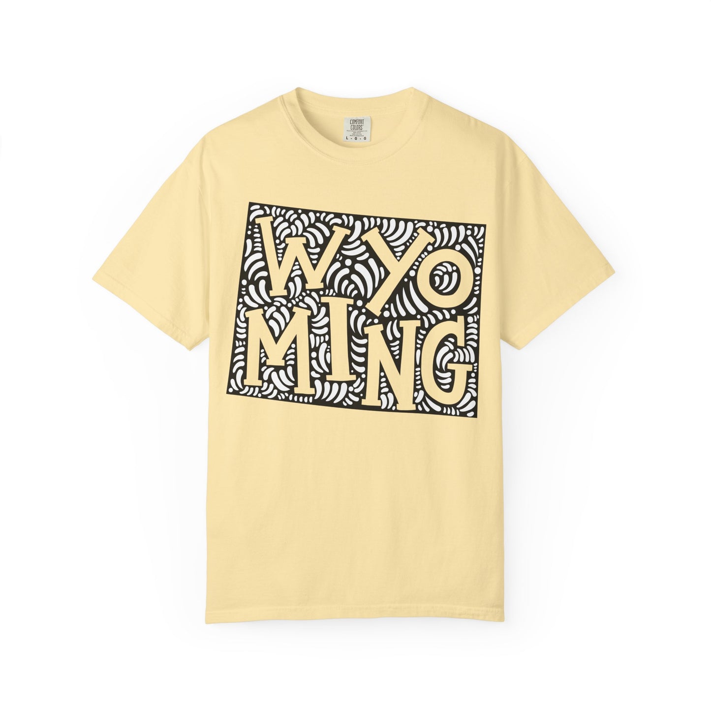 Wyoming "Woodcut Series" T-Shirt - 14 Colors in 7 Sizes Available!