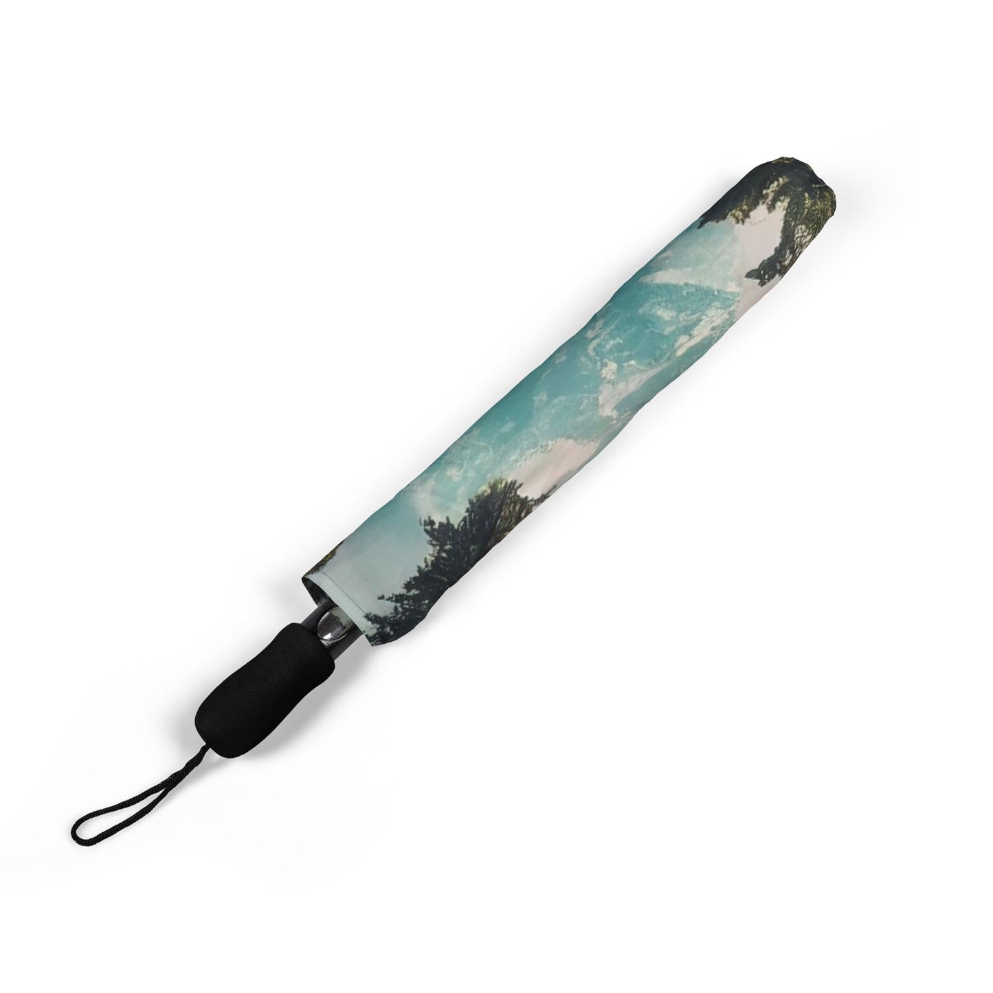 Coniferous Pine Tree Canopy 48" Semi-Automatic Foldable Umbrella