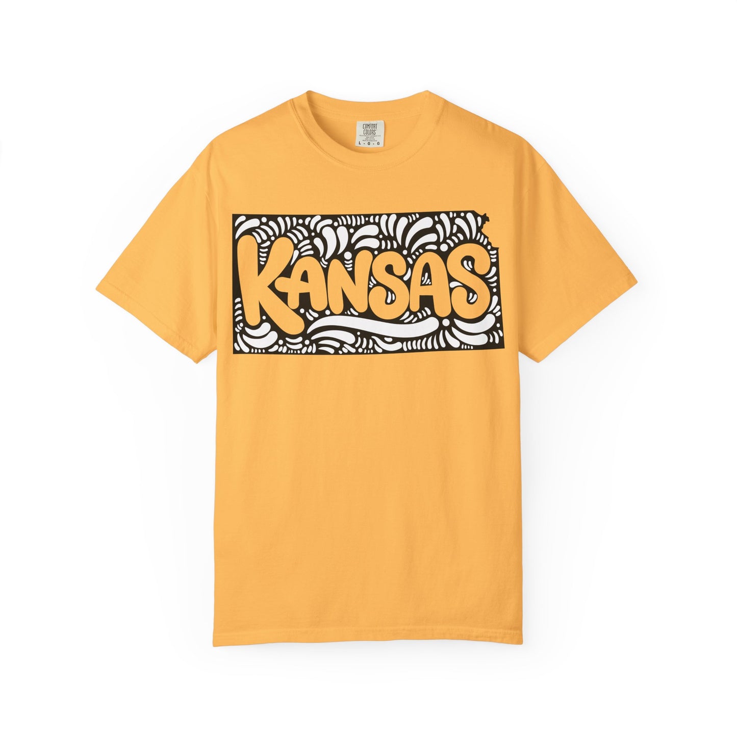 Kansas "Woodcut Series" T-Shirt - 14 Colors in 7 Sizes Available!