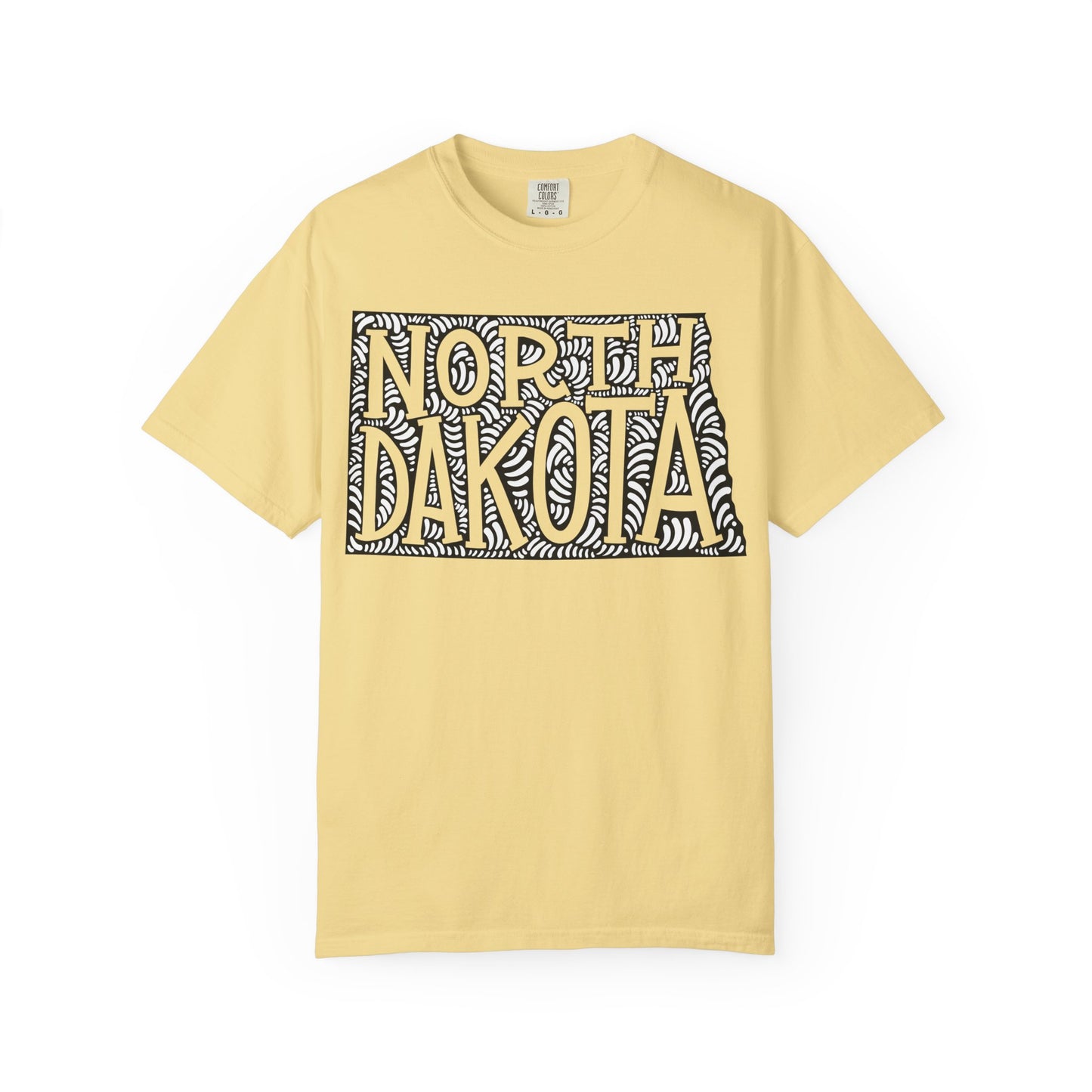 North Dakota "Woodcut Series" T-Shirt - 14 Colors in 7 Sizes Available!
