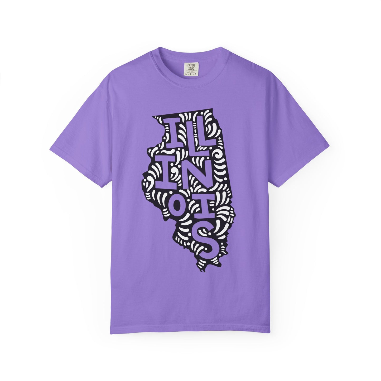 Illinois "Woodcut Series" T-Shirt - 14 Colors in 7 Sizes Available!