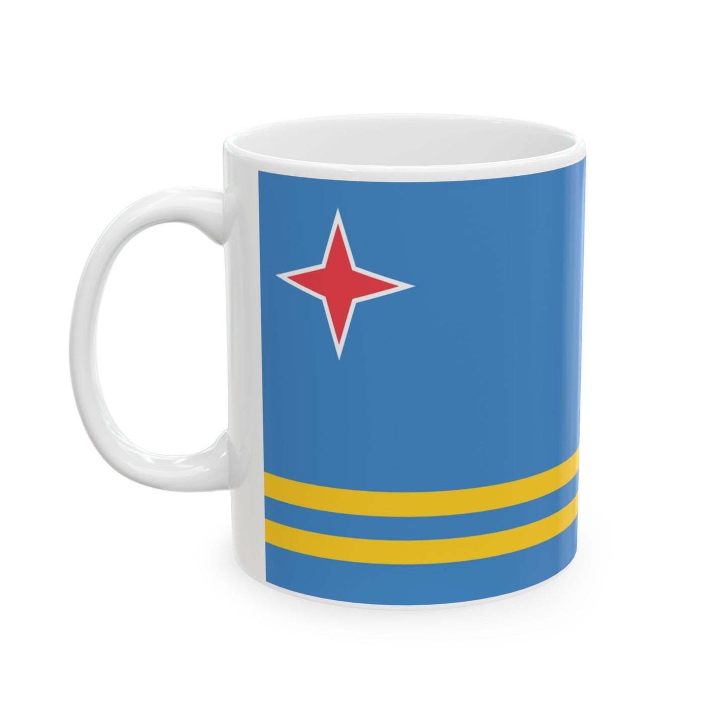 Aruba Flag Ceramic Mug - Available in 11oz & 15oz