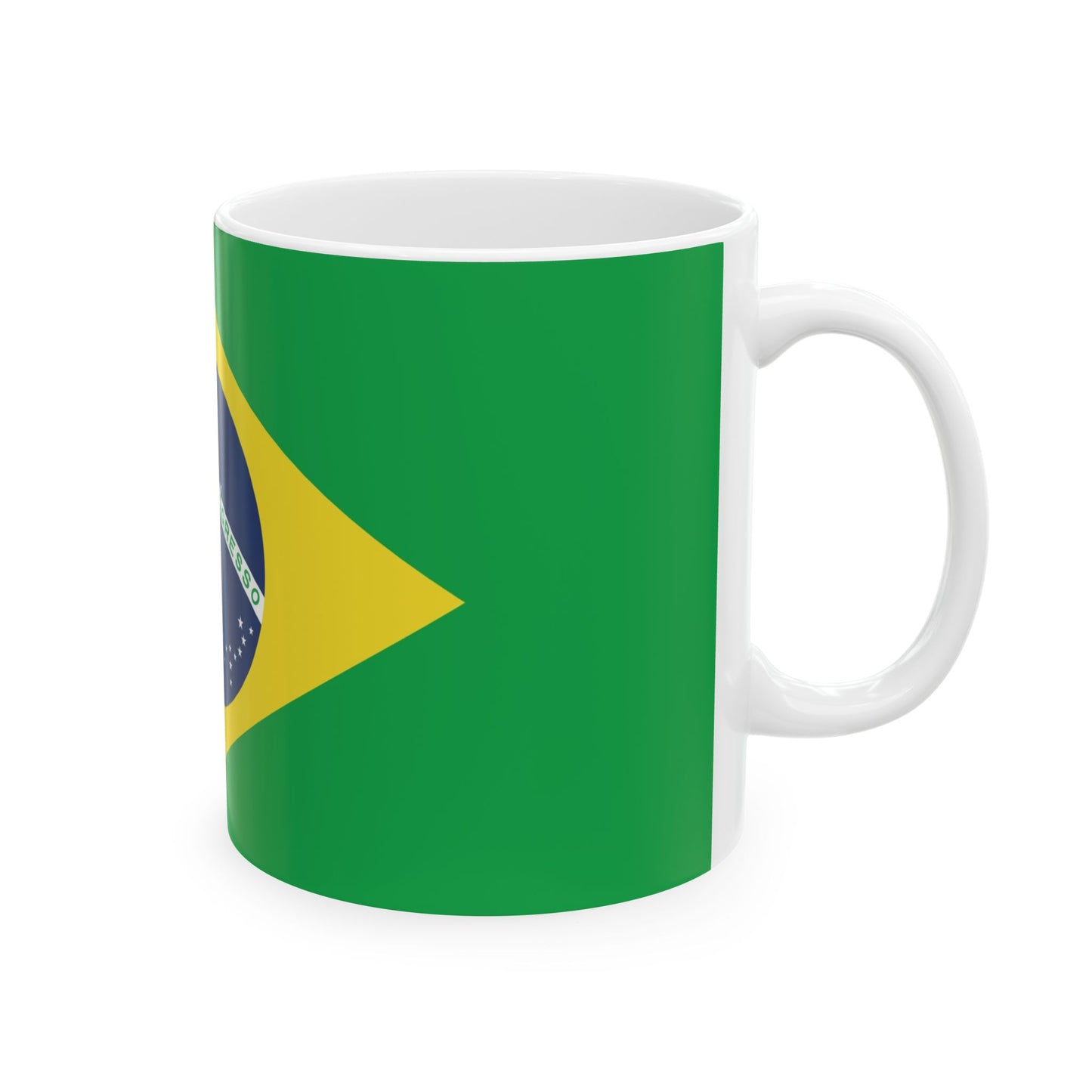 Brazil Flag Ceramic Mug - Available in 11oz & 15oz