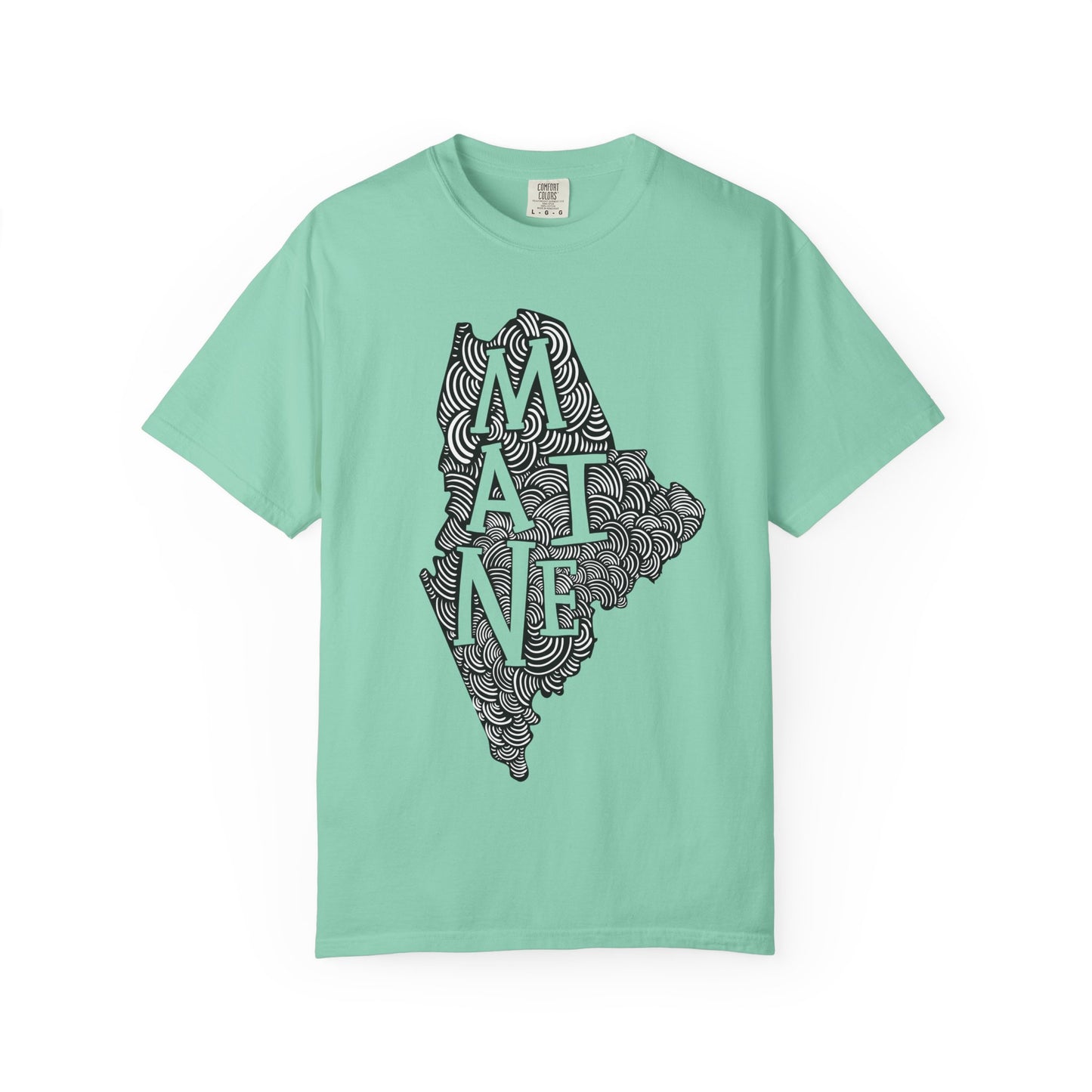 Maine "Woodcut Series" T-Shirt - 14 Colors in 7 Sizes Available!