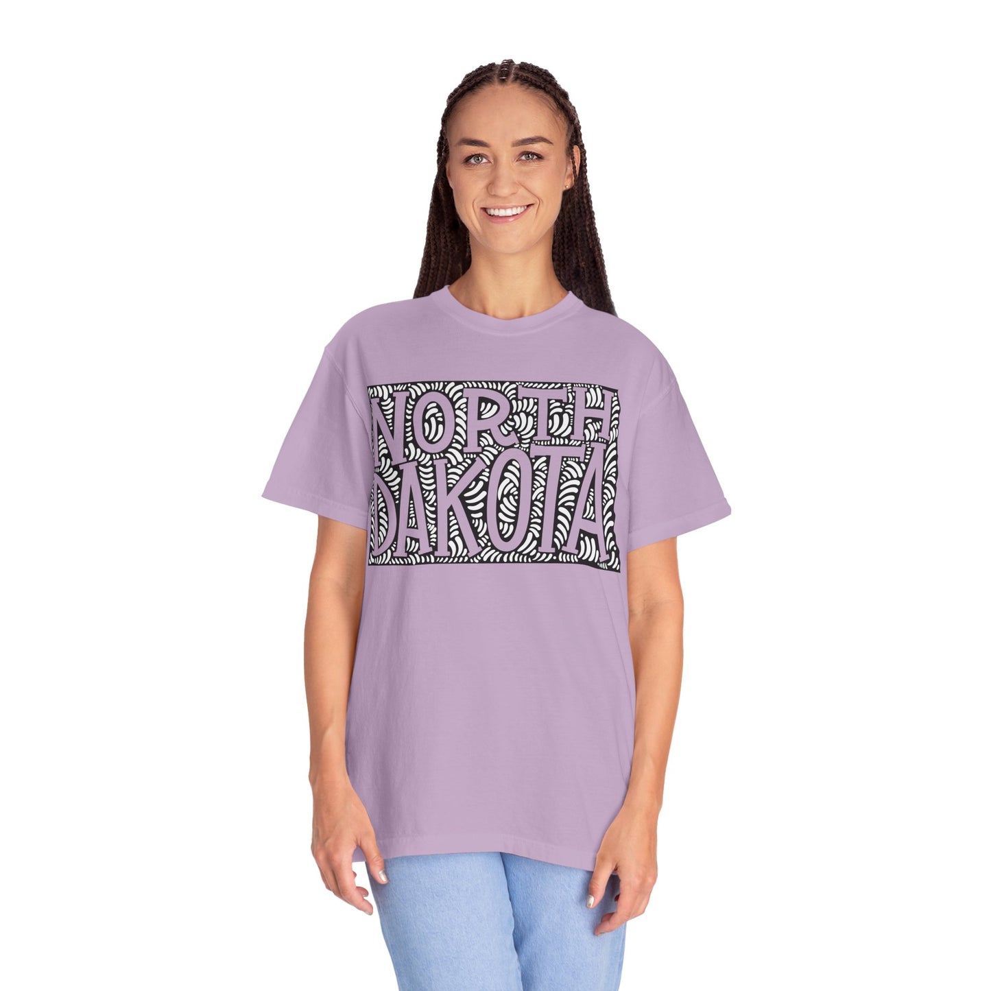 North Dakota "Woodcut Series" T-Shirt - 14 Colors in 7 Sizes Available!