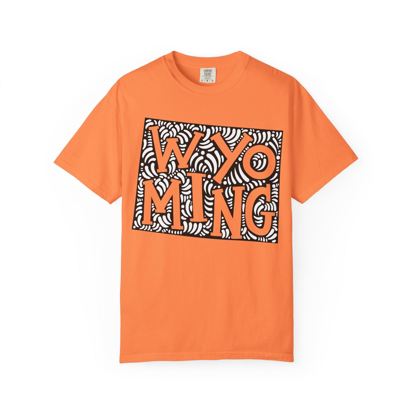 Wyoming "Woodcut Series" T-Shirt - 14 Colors in 7 Sizes Available!