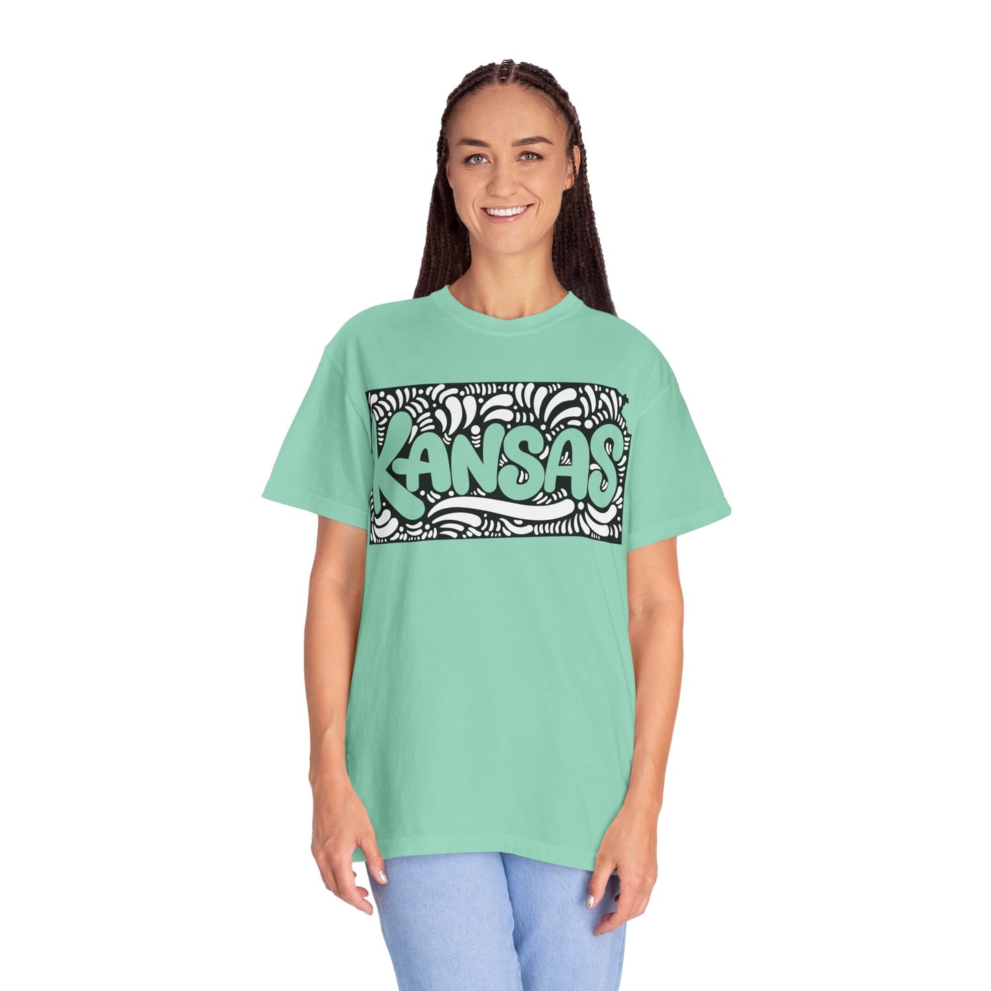 Kansas "Woodcut Series" T-Shirt - 14 Colors in 7 Sizes Available!