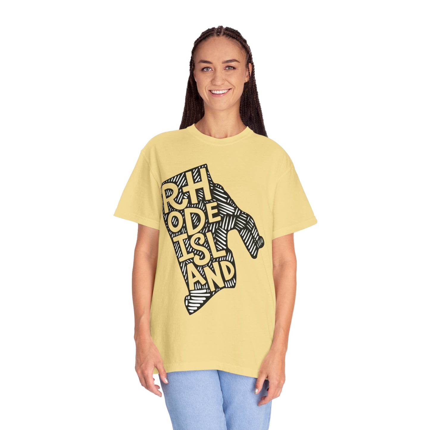 Rhode Island "Woodcut Series" T-Shirt - 14 Colors in 7 Sizes Available!