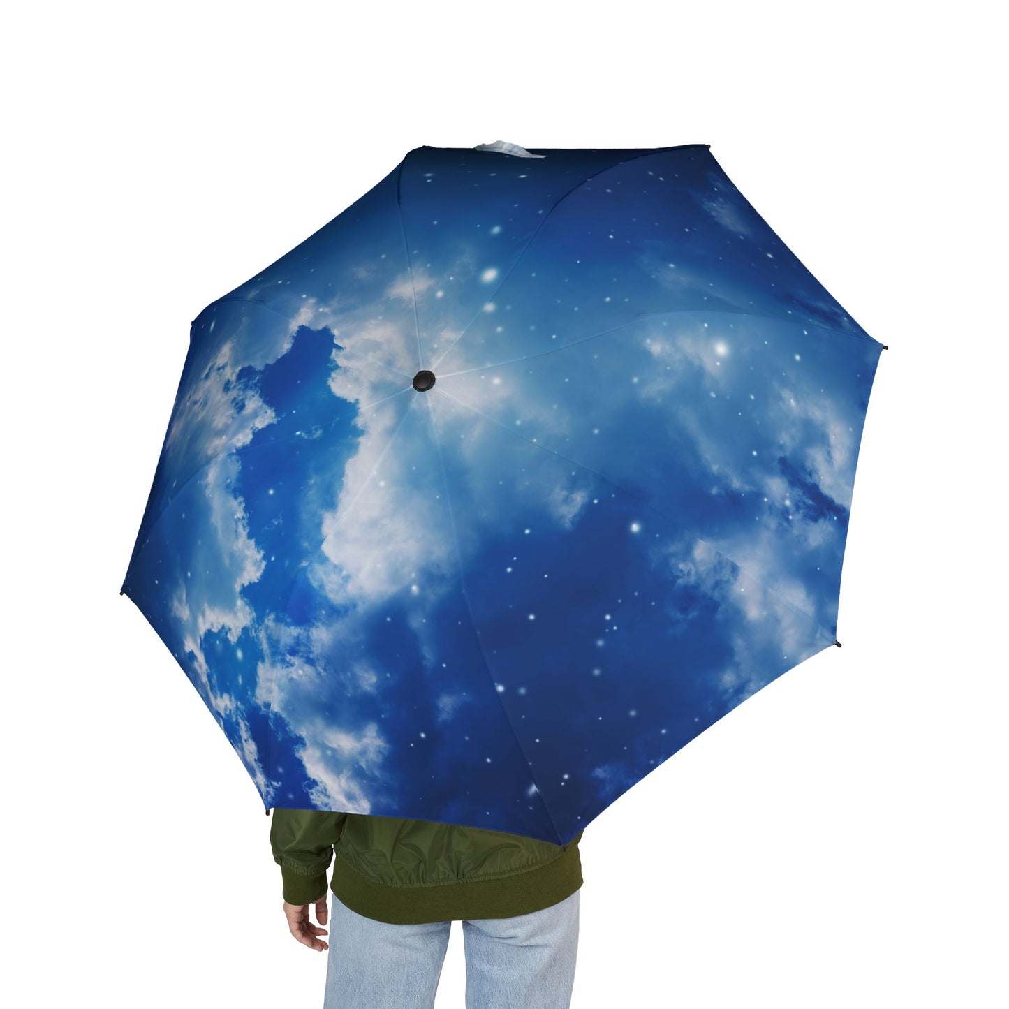 Clouds, Stars and Sky 48" Semi-Automatic Foldable Umbrella