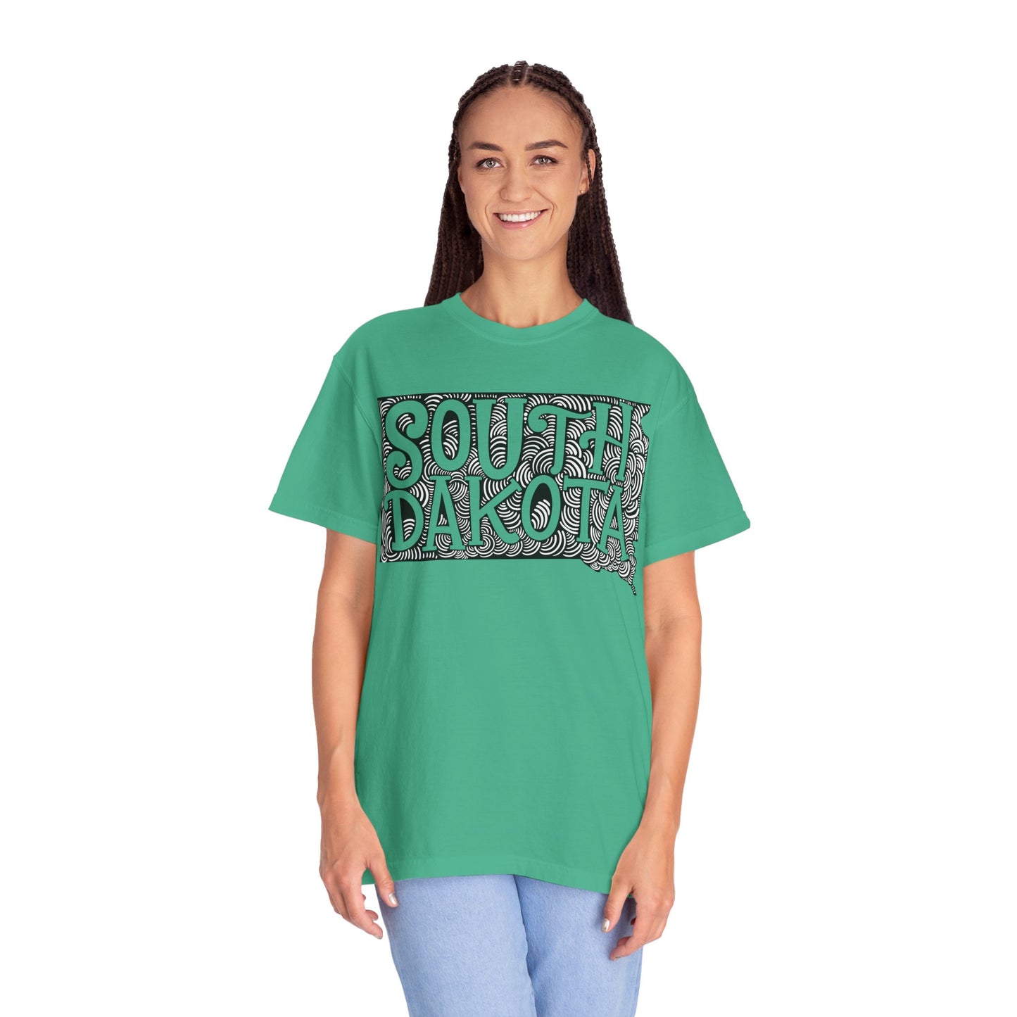 South Dakota "Woodcut Series" T-Shirt - 14 Colors in 7 Sizes Available!