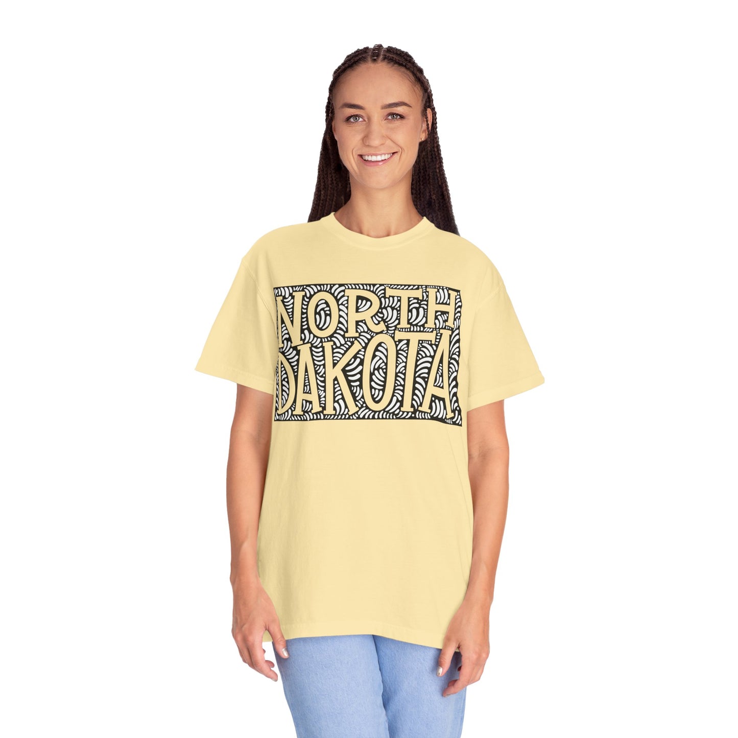 North Dakota "Woodcut Series" T-Shirt - 14 Colors in 7 Sizes Available!