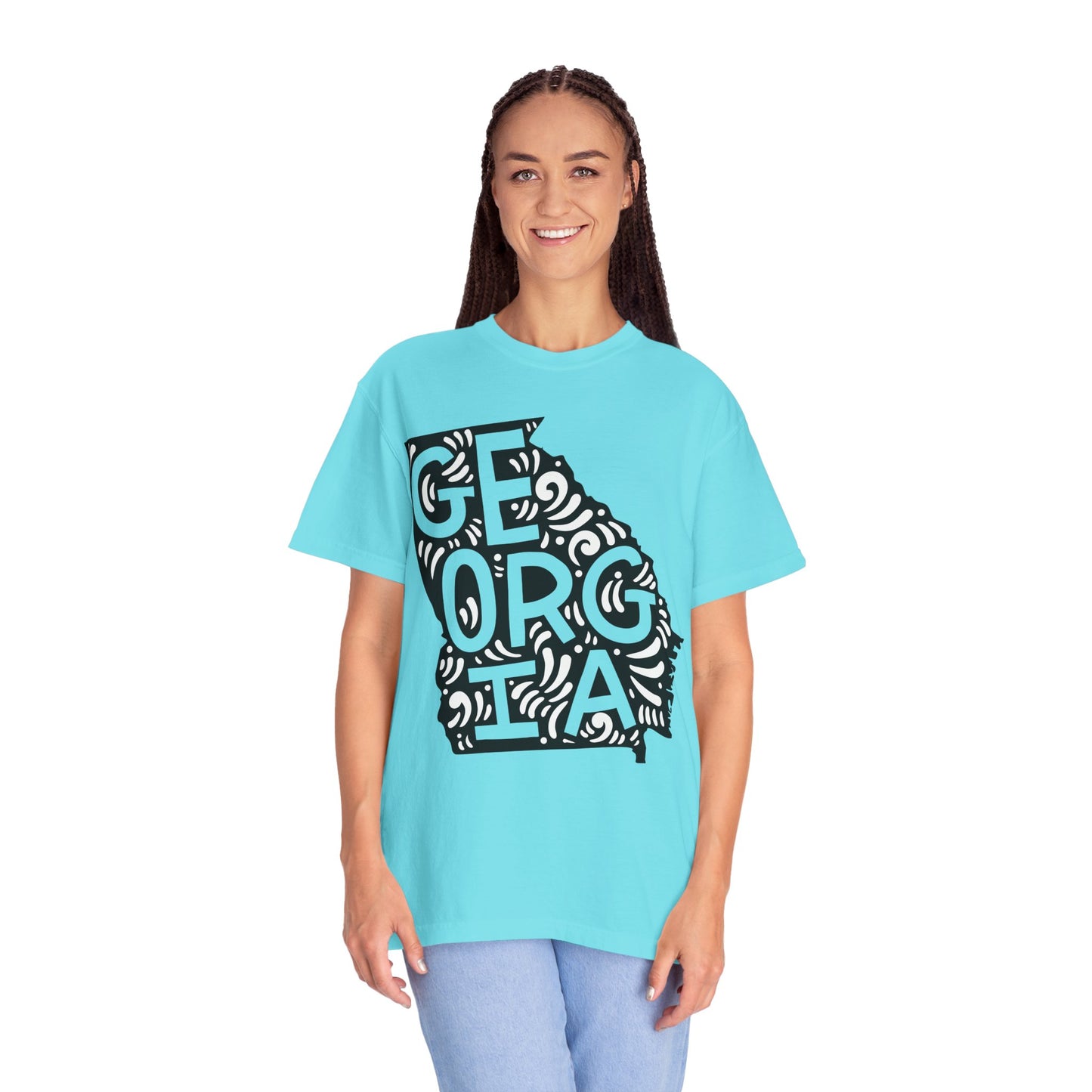 Georgia "Woodcut Series" T-Shirt - 14 Colors in 7 Sizes Available!