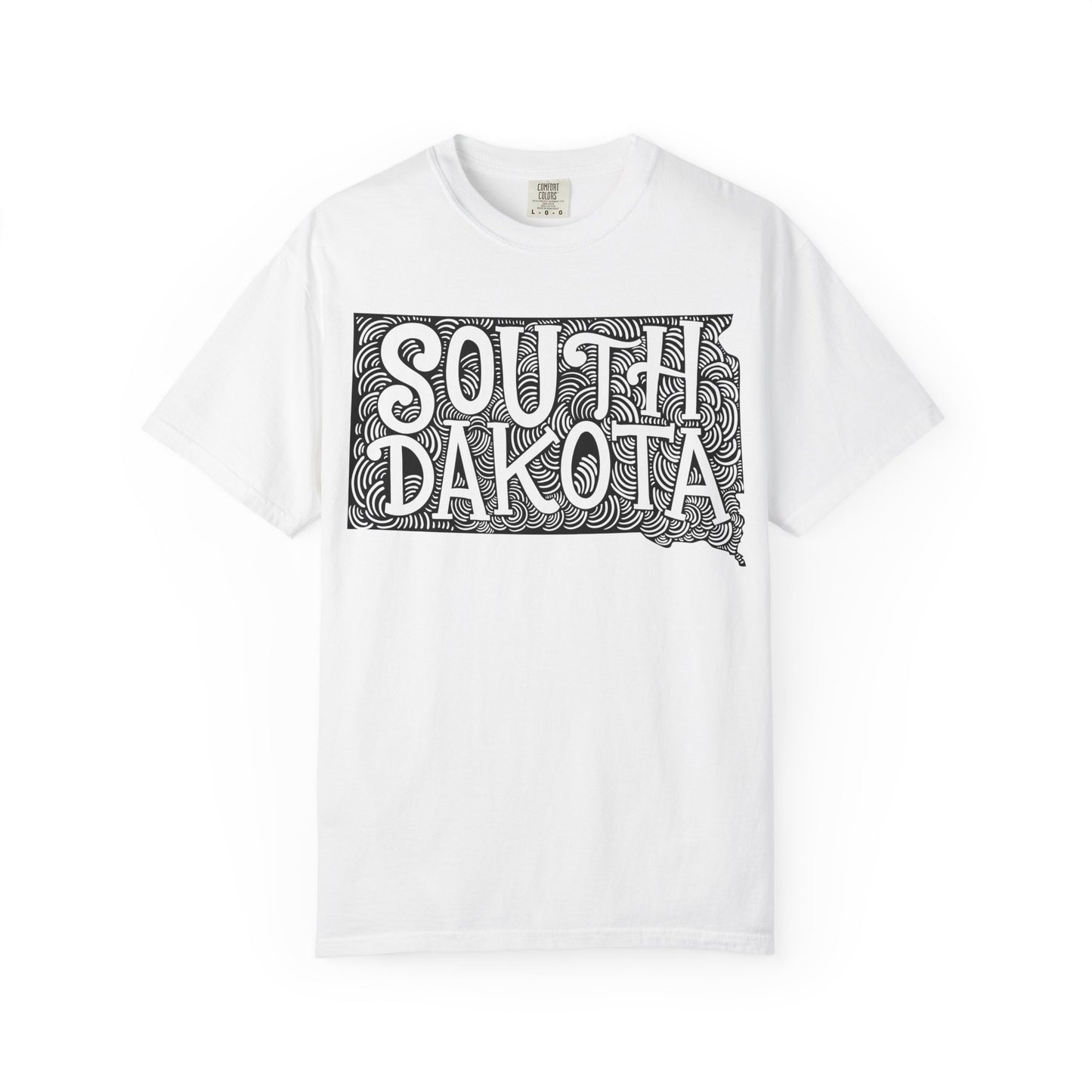 South Dakota "Woodcut Series" T-Shirt - 14 Colors in 7 Sizes Available!
