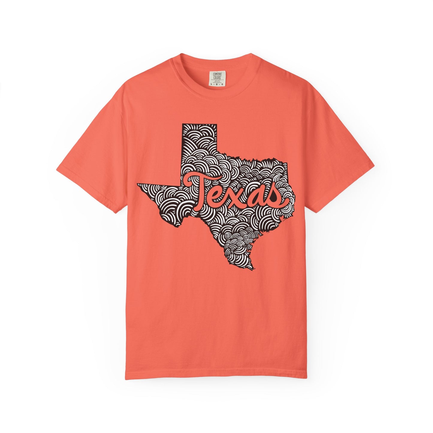 Texas "Woodcut Series" T-Shirt - 14 Colors in 7 Sizes Available!