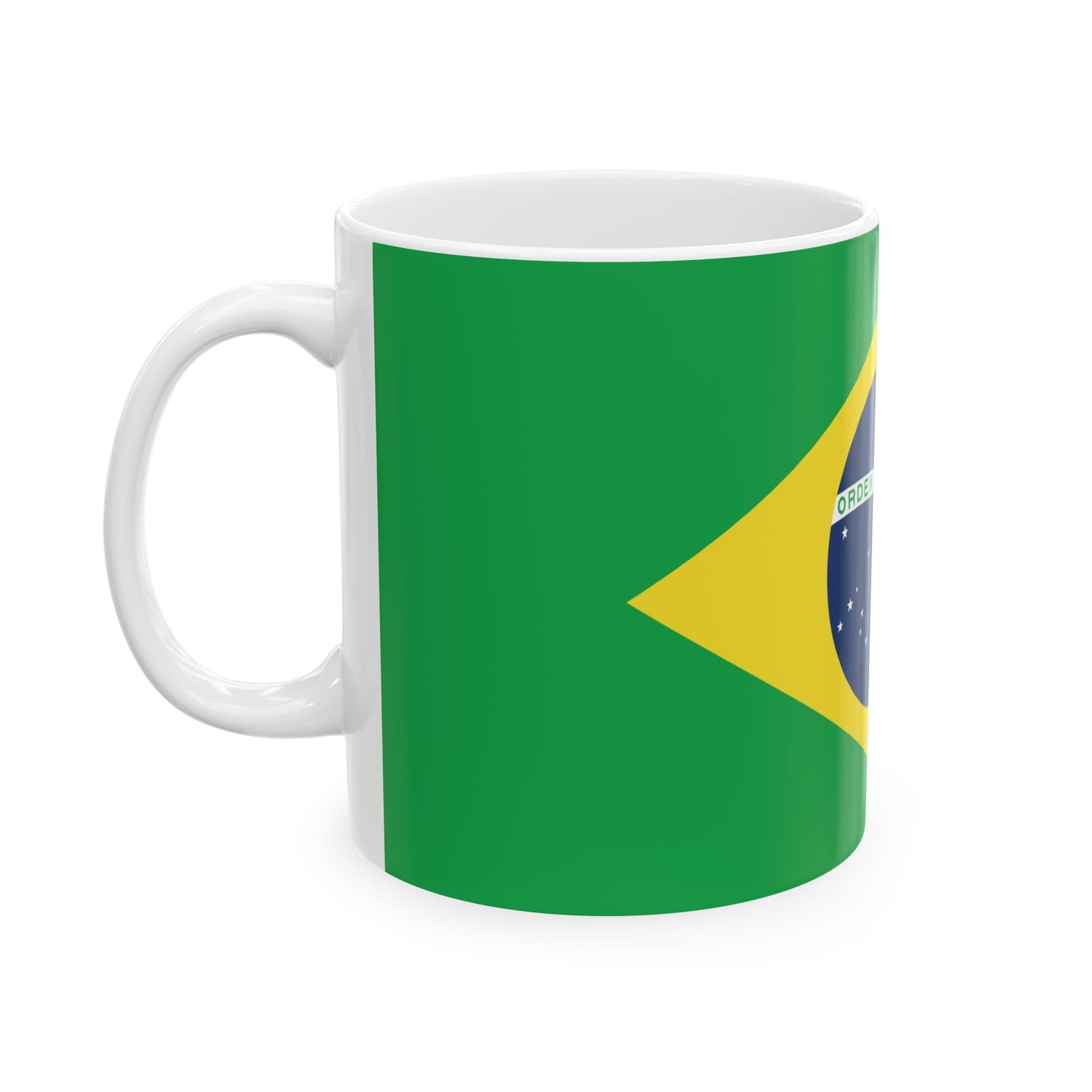 Brazil Flag Ceramic Mug - Available in 11oz & 15oz