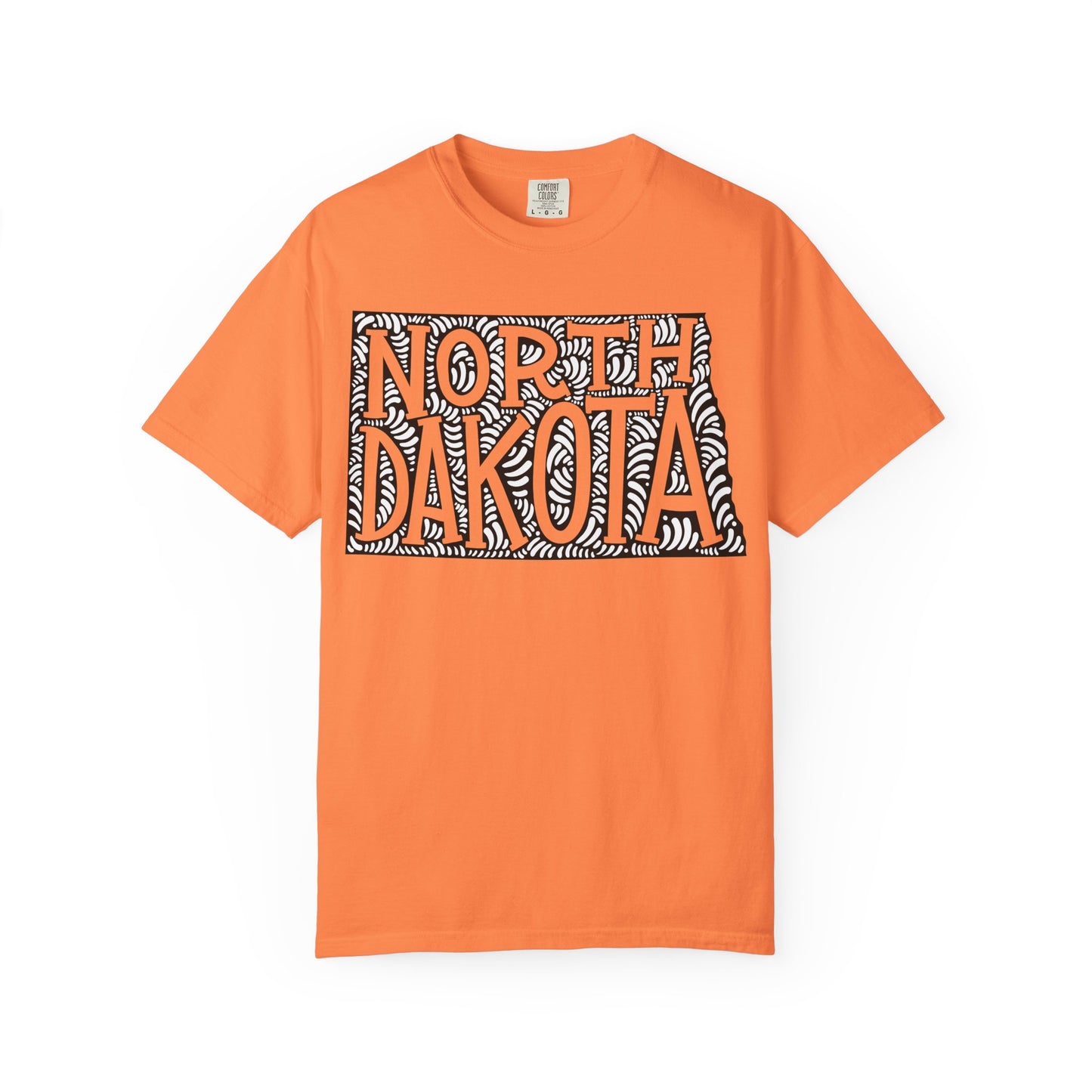 North Dakota "Woodcut Series" T-Shirt - 14 Colors in 7 Sizes Available!