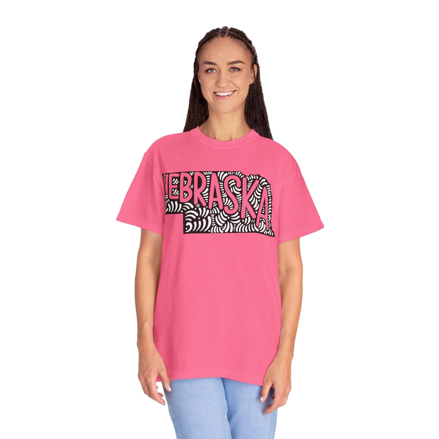 Nebraska "Woodcut Series" T-Shirt - 14 Colors in 7 Sizes Available!