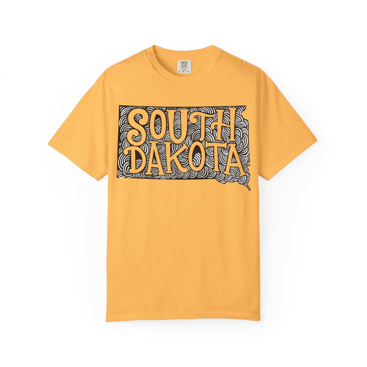 South Dakota "Woodcut Series" T-Shirt - 14 Colors in 7 Sizes Available!