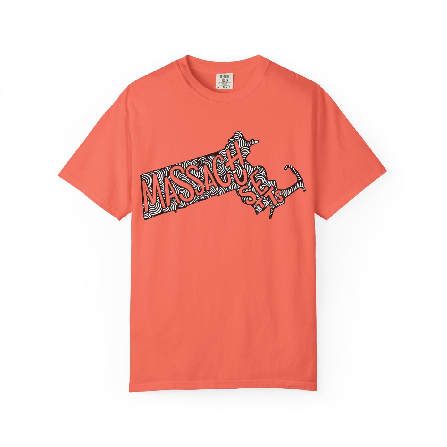 Massachusetts "Woodcut Series" T-Shirt - 14 Colors in 7 Sizes Available!