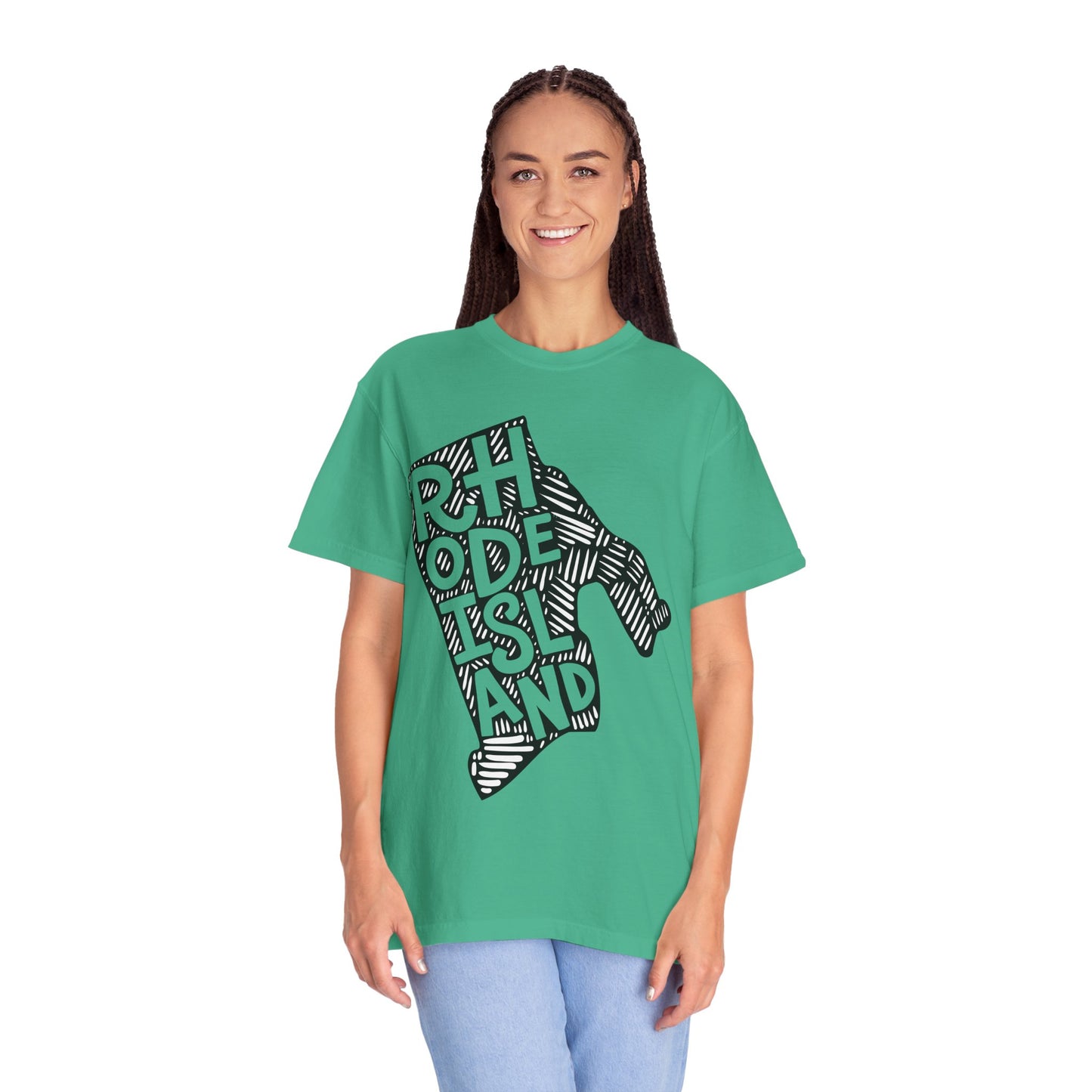 Rhode Island "Woodcut Series" T-Shirt - 14 Colors in 7 Sizes Available!