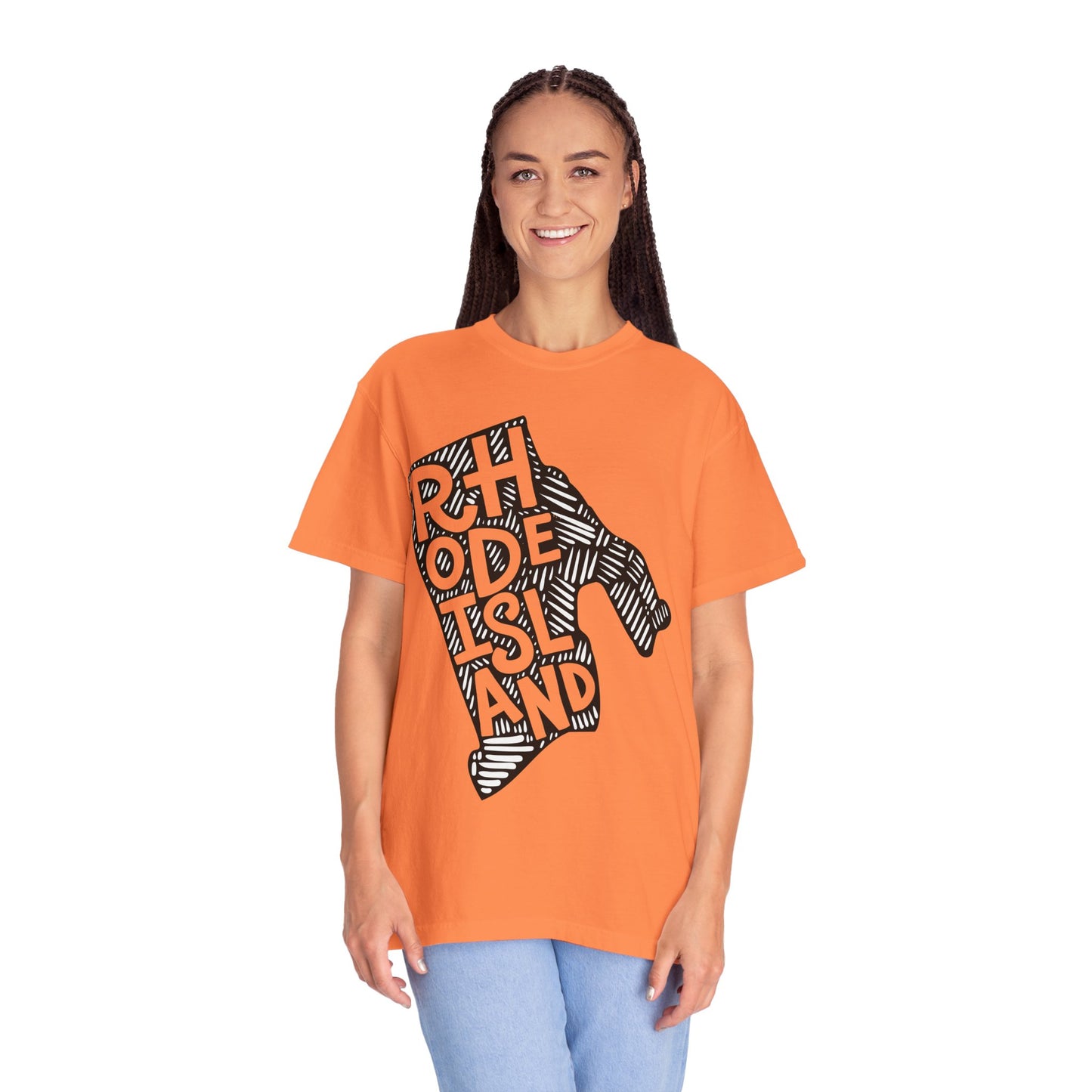 Rhode Island "Woodcut Series" T-Shirt - 14 Colors in 7 Sizes Available!