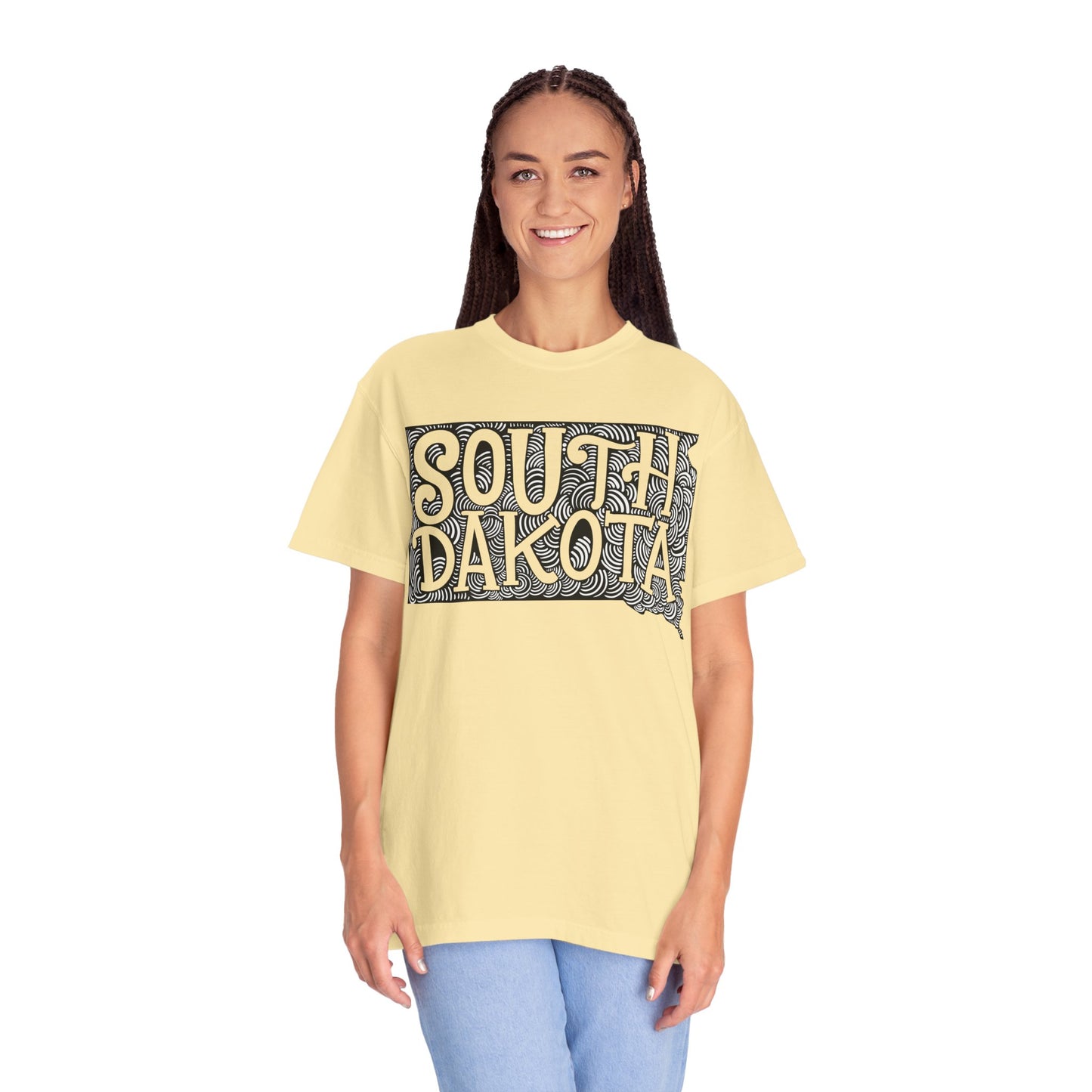 South Dakota "Woodcut Series" T-Shirt - 14 Colors in 7 Sizes Available!