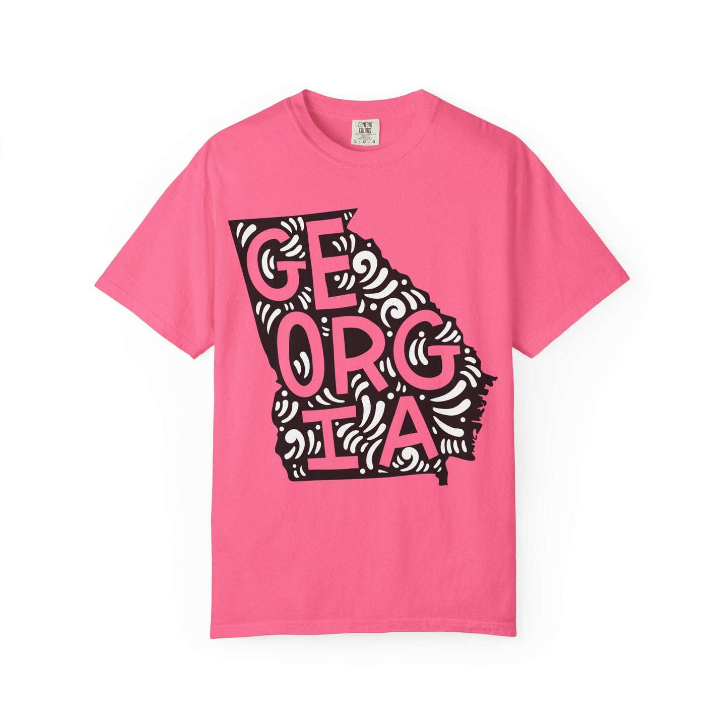 Georgia "Woodcut Series" T-Shirt - 14 Colors in 7 Sizes Available!
