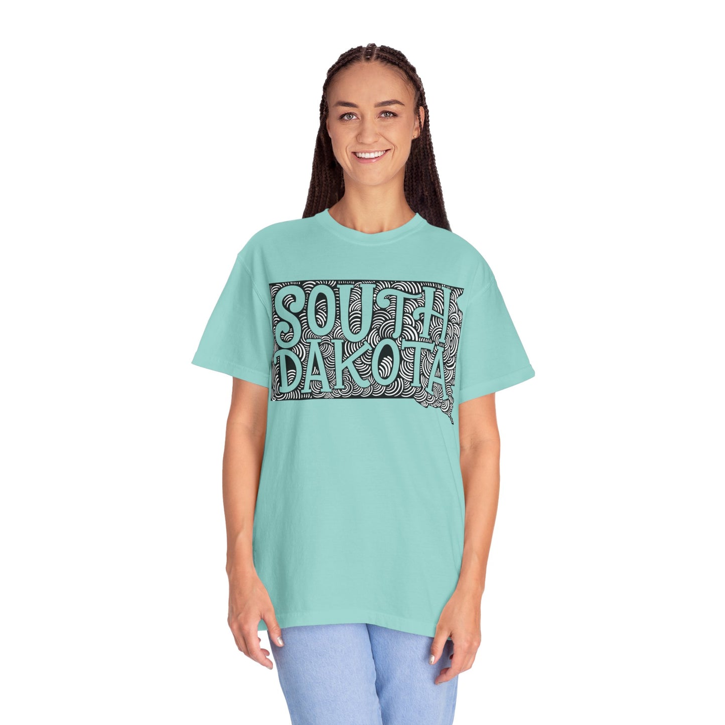South Dakota "Woodcut Series" T-Shirt - 14 Colors in 7 Sizes Available!