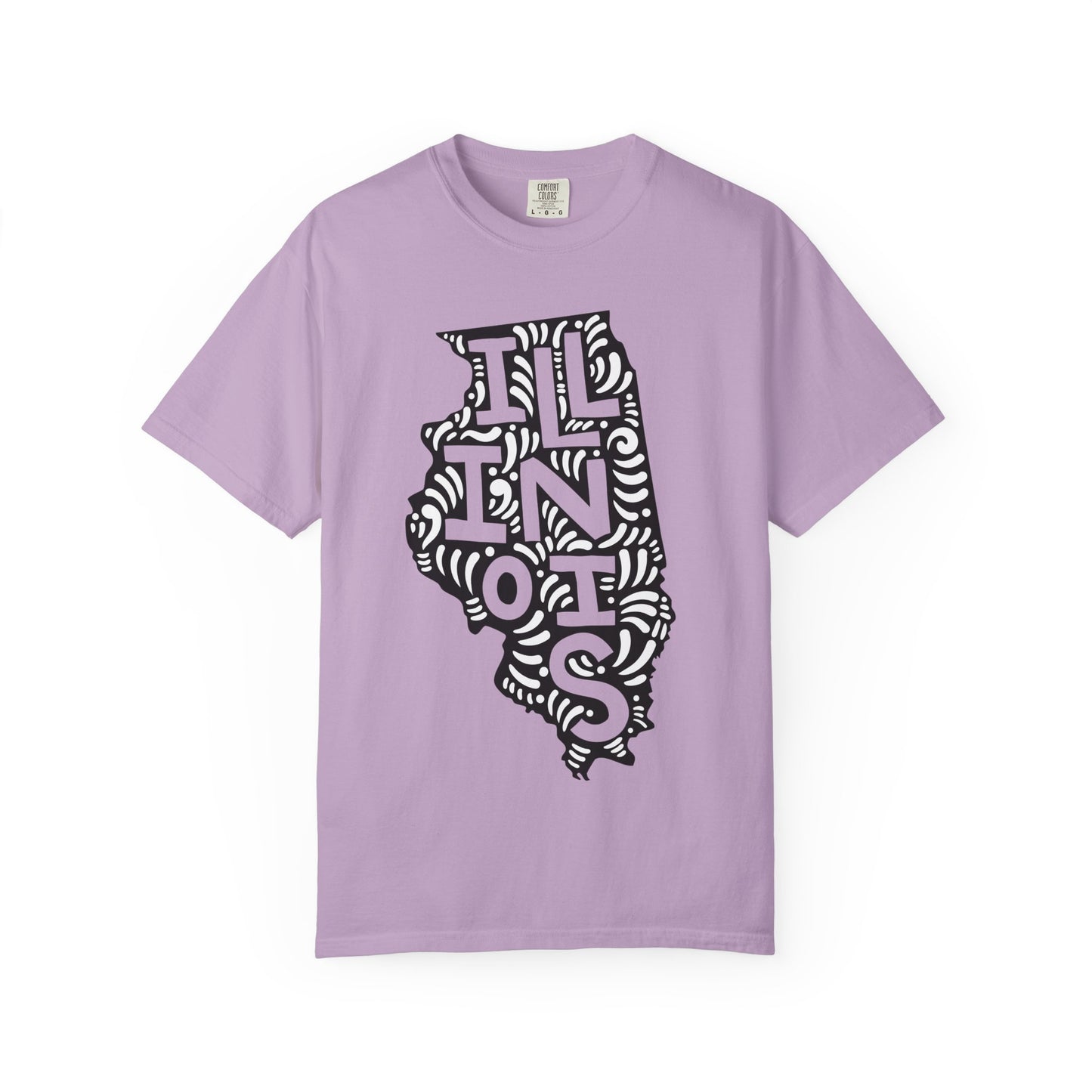 Illinois "Woodcut Series" T-Shirt - 14 Colors in 7 Sizes Available!