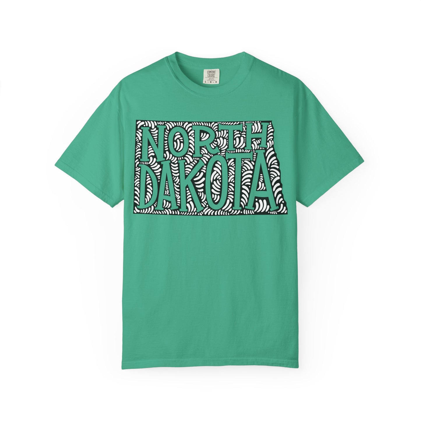 North Dakota "Woodcut Series" T-Shirt - 14 Colors in 7 Sizes Available!