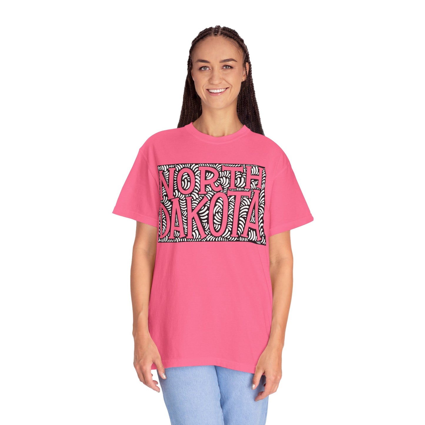 North Dakota "Woodcut Series" T-Shirt - 14 Colors in 7 Sizes Available!
