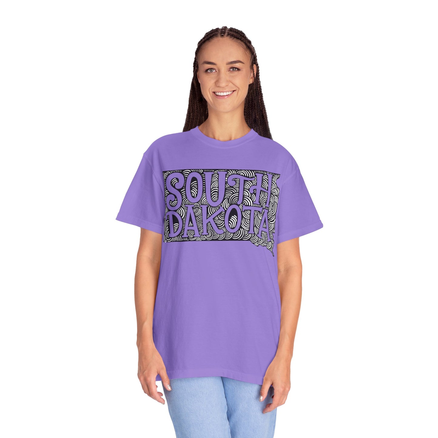 South Dakota "Woodcut Series" T-Shirt - 14 Colors in 7 Sizes Available!