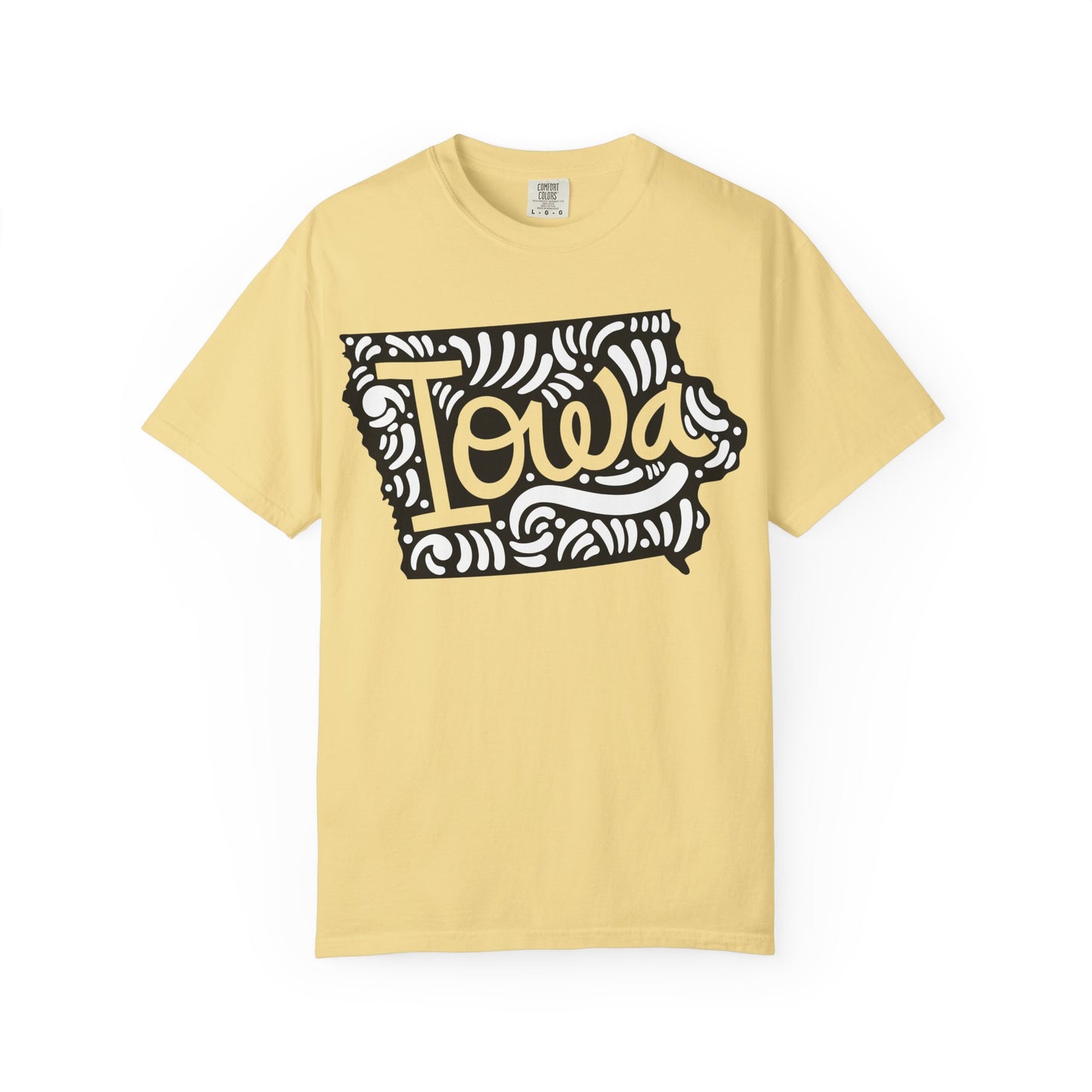 Iowa "Woodcut Series" T-Shirt - 14 Colors in 7 Sizes Available!