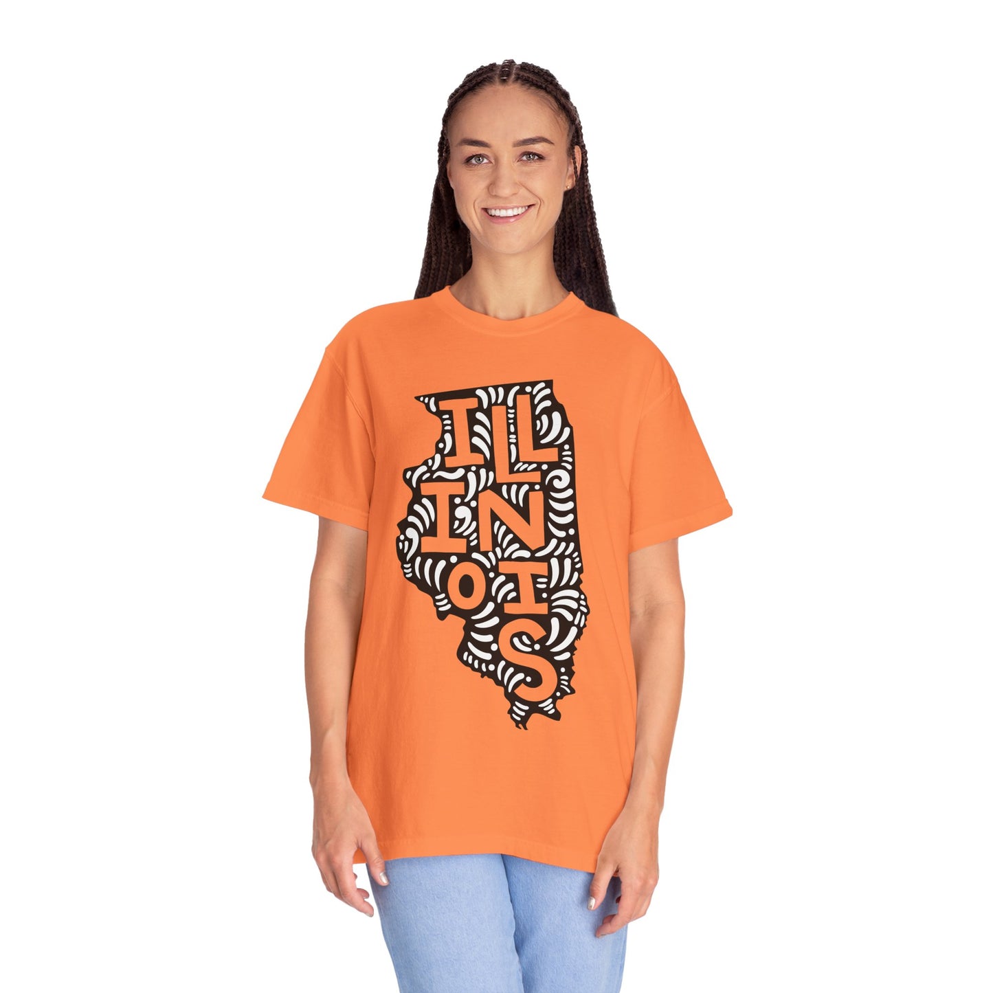 Illinois "Woodcut Series" T-Shirt - 14 Colors in 7 Sizes Available!