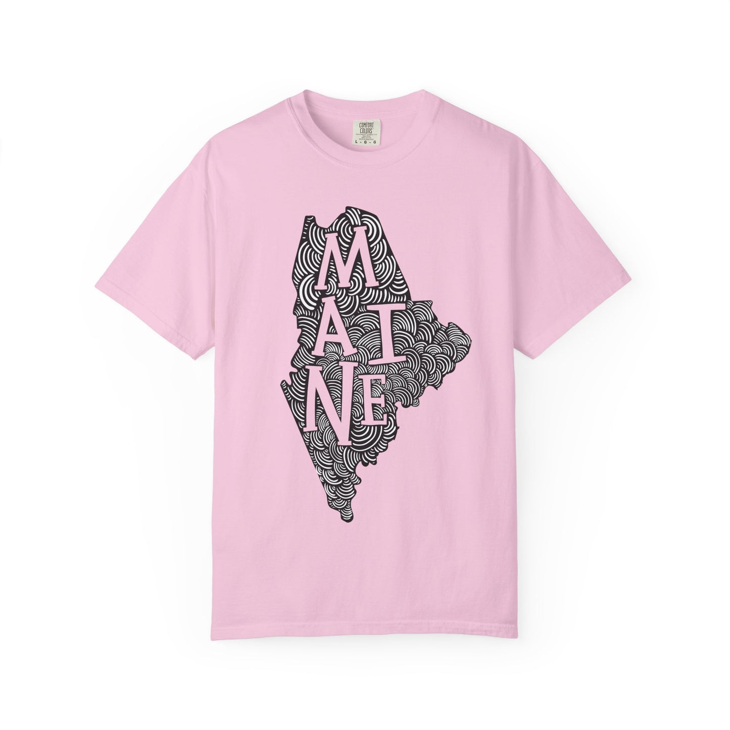 Maine "Woodcut Series" T-Shirt - 14 Colors in 7 Sizes Available!