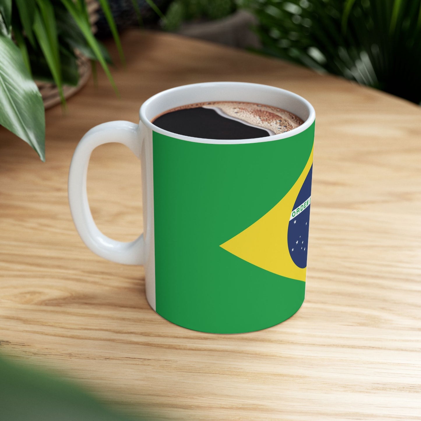 Brazil Flag Ceramic Mug - Available in 11oz & 15oz