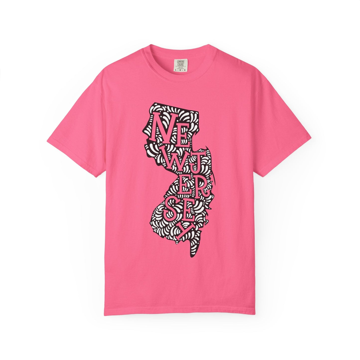 New Jersey "Woodcut Series" T-Shirt - 14 Colors in 7 Sizes Available!