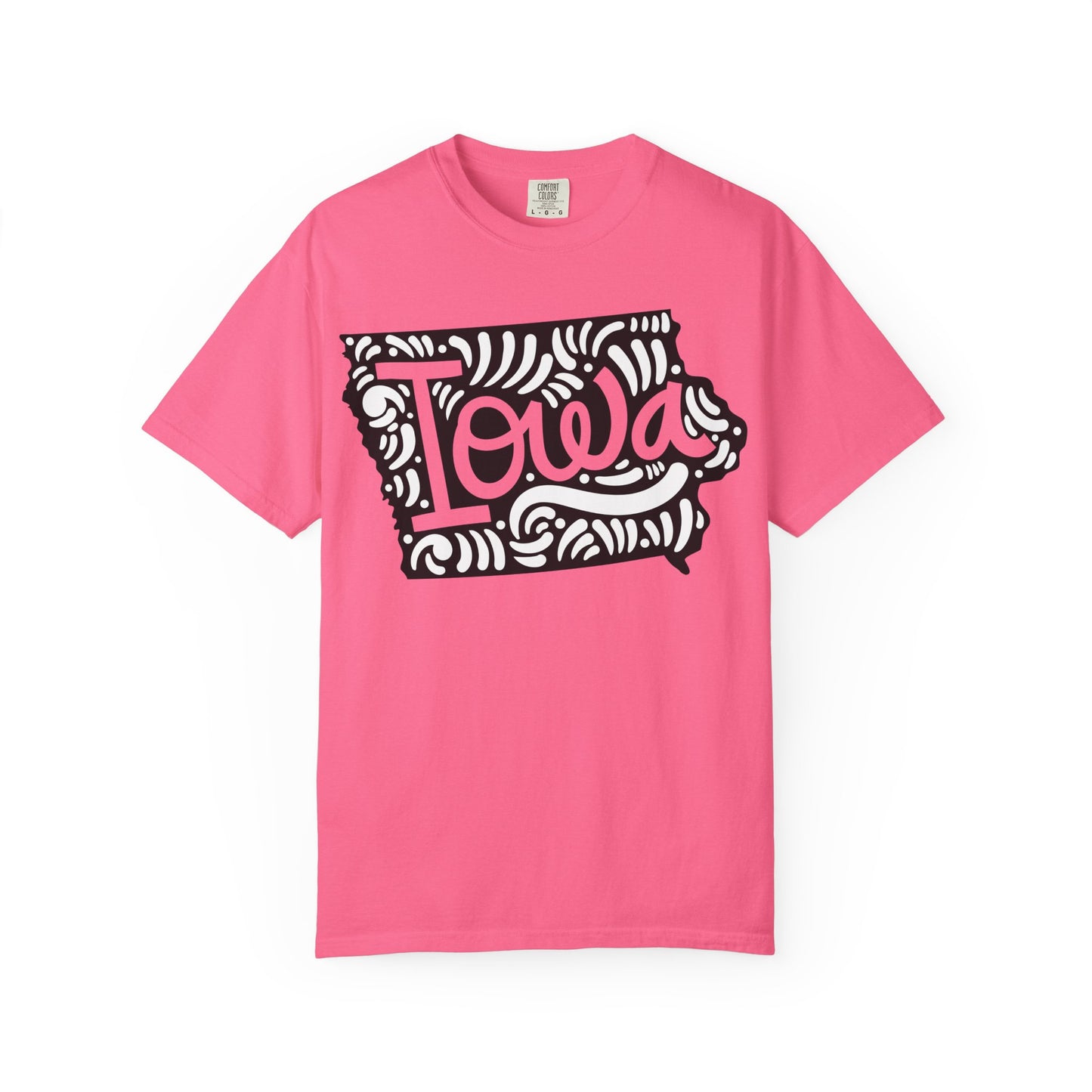 Iowa "Woodcut Series" T-Shirt - 14 Colors in 7 Sizes Available!