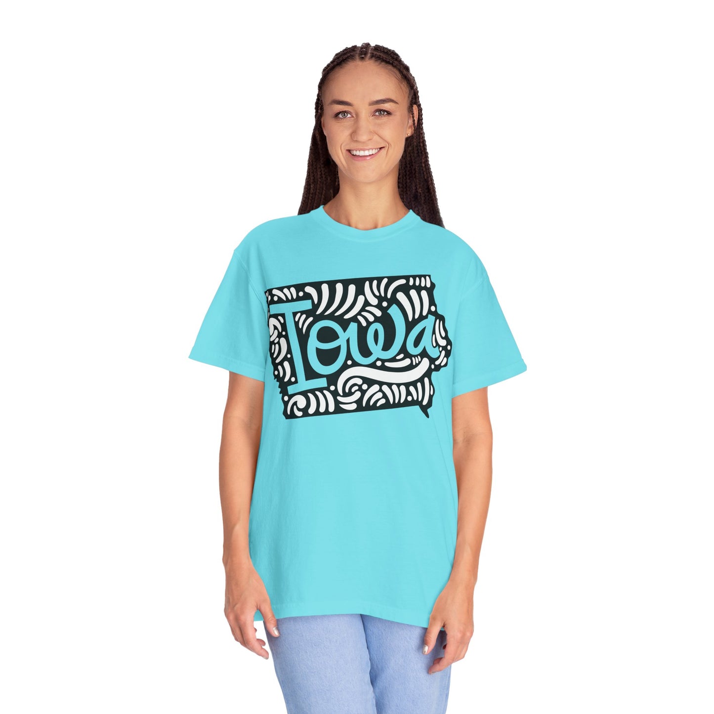 Iowa "Woodcut Series" T-Shirt - 14 Colors in 7 Sizes Available!